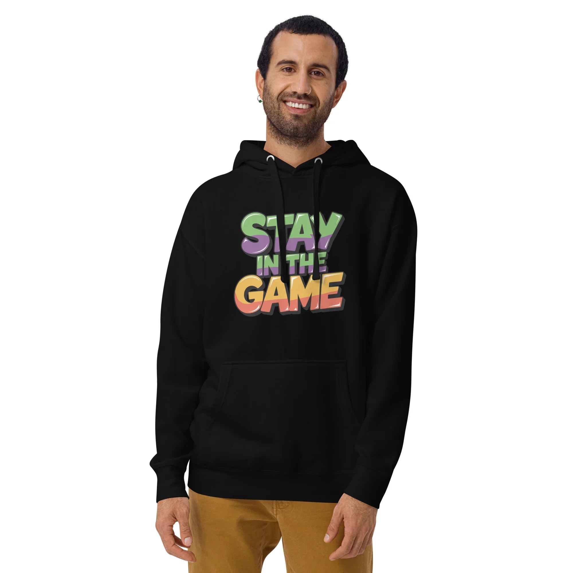 Stay in the Game Hoodie – Bold Motivational Gamer Style - RaZits