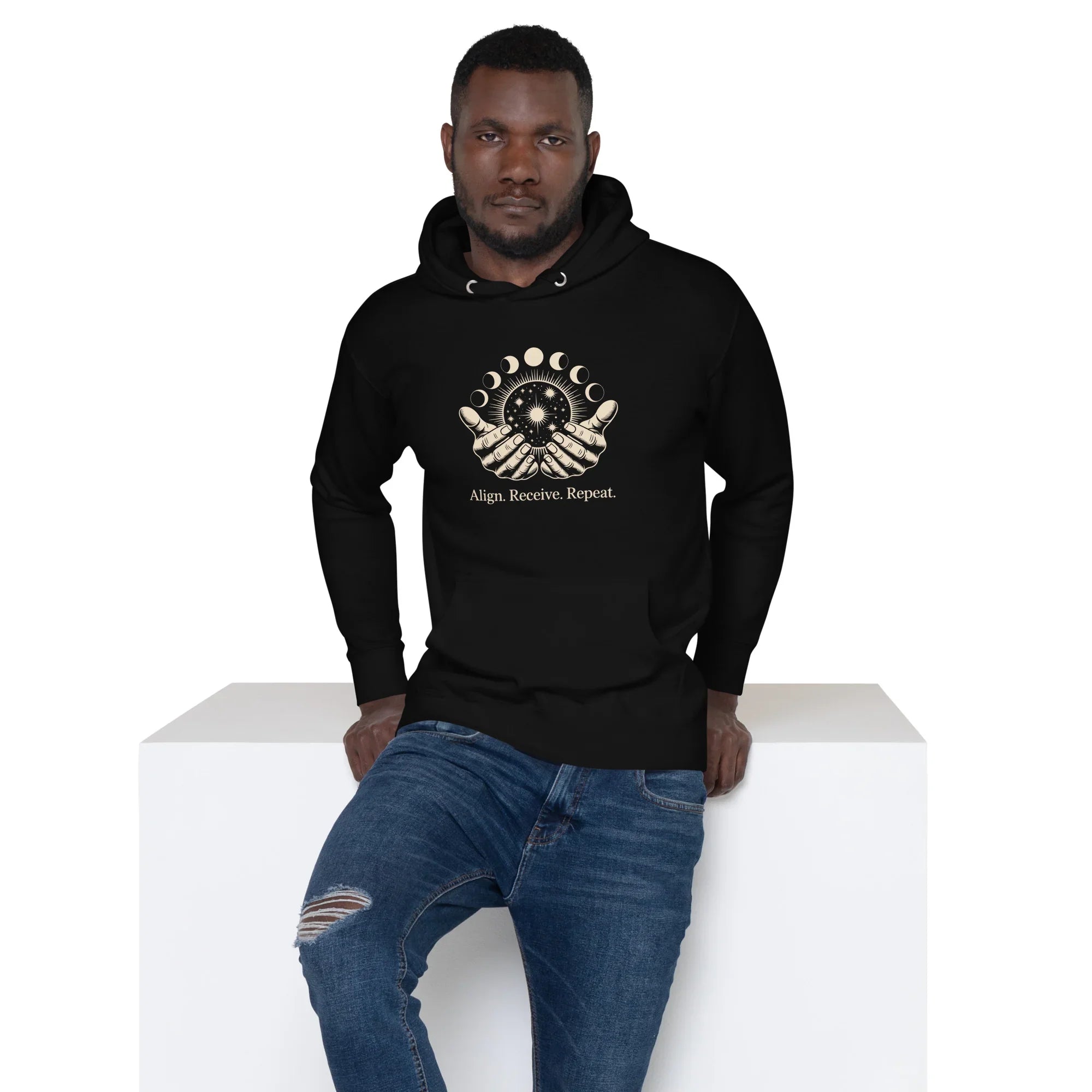 Align Receive Repeat Hoodie – Lunar Hands Design - RaZits