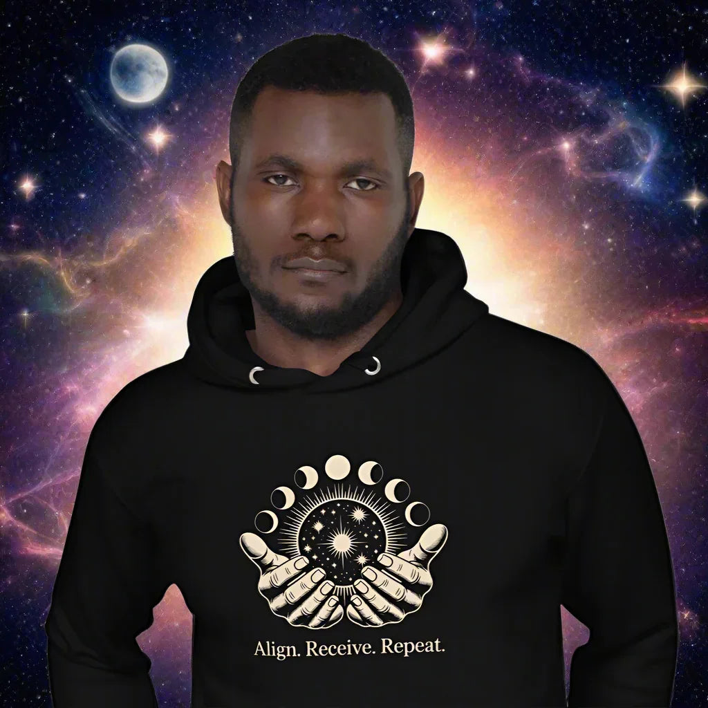 Align Receive Repeat Hoodie – Lunar Hands Design - RaZits