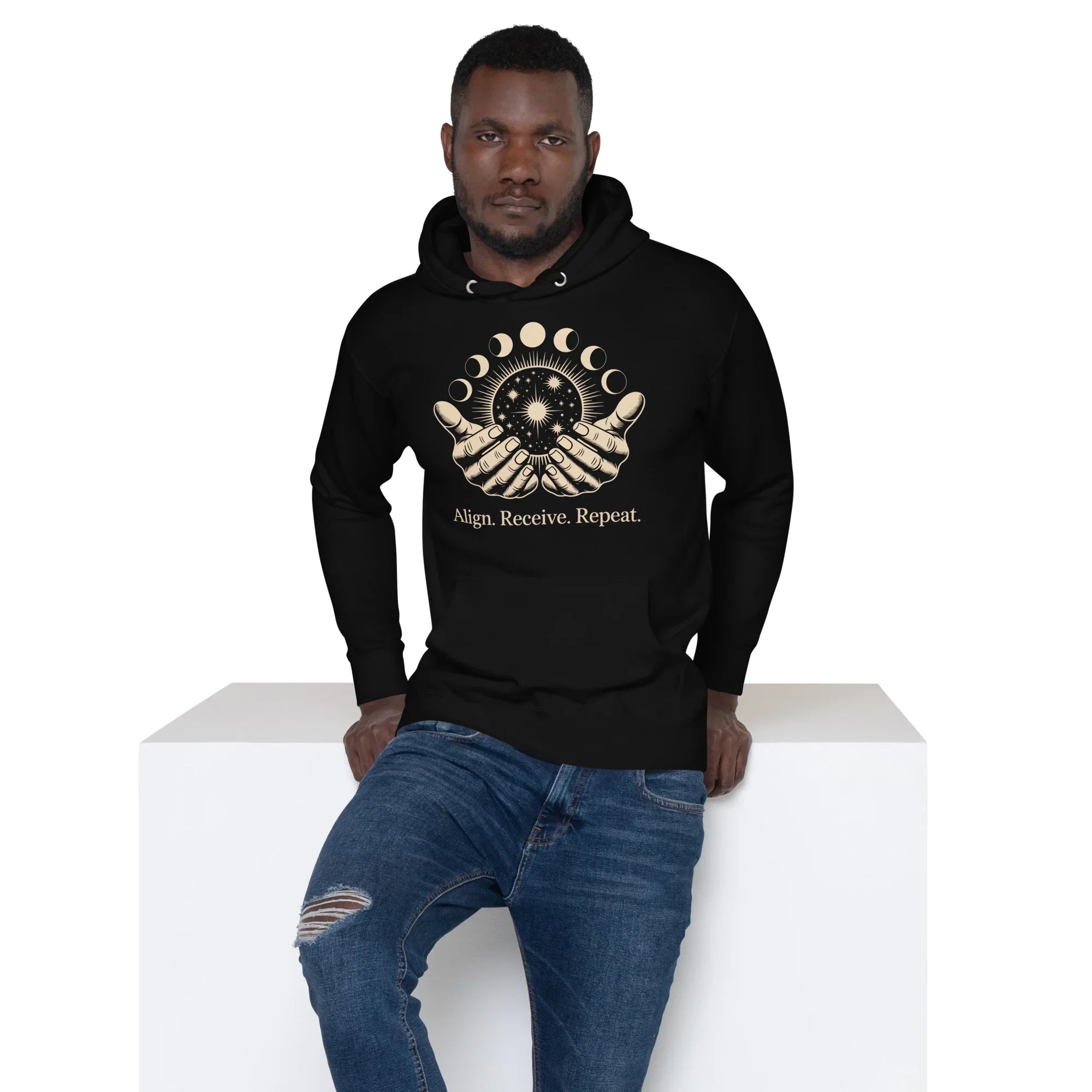 Align Receive Repeat Hoodie – Lunar Hands Design - RaZits