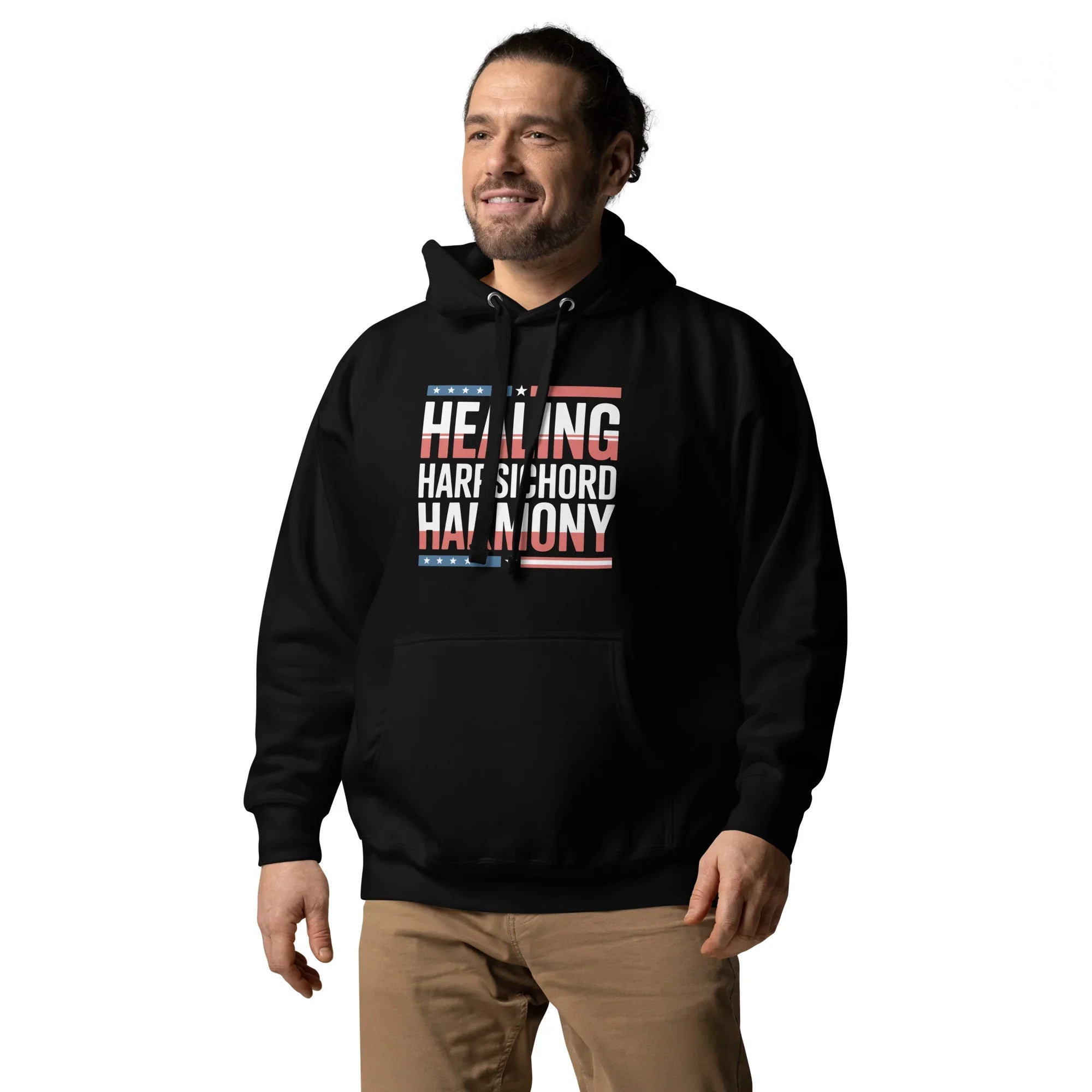 Healing Harpsichord Harmony Hoodie – Patriotic Classical Vibes - RaZits