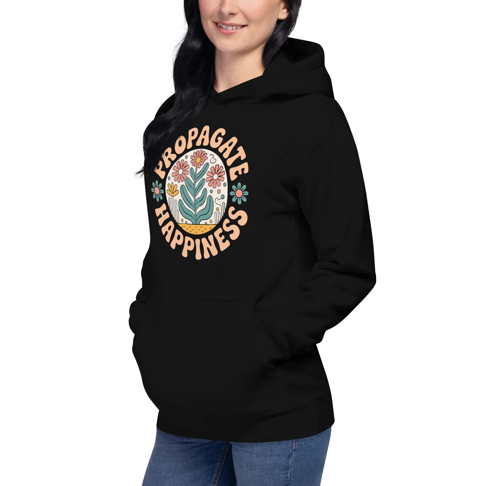 Plant Lover Hoodie – Propagate Happiness Graphic Pullover - RaZits
