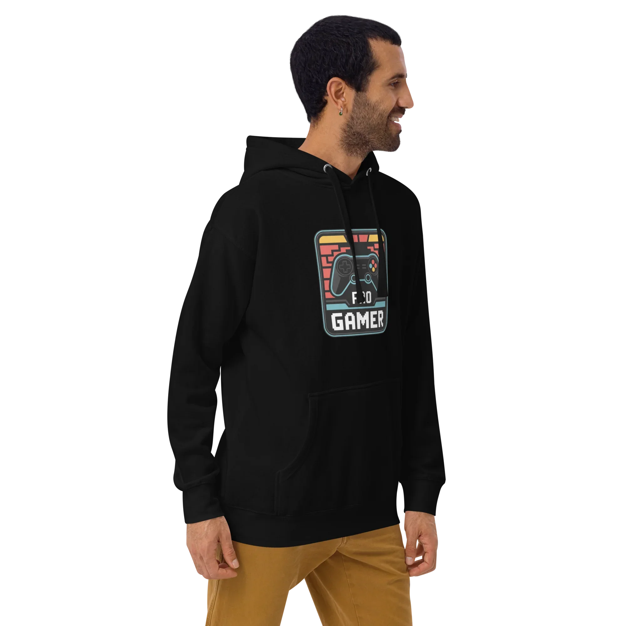 Pro Gamer Hoodie – Retro Pixel Art Game Controller Design - RaZits
