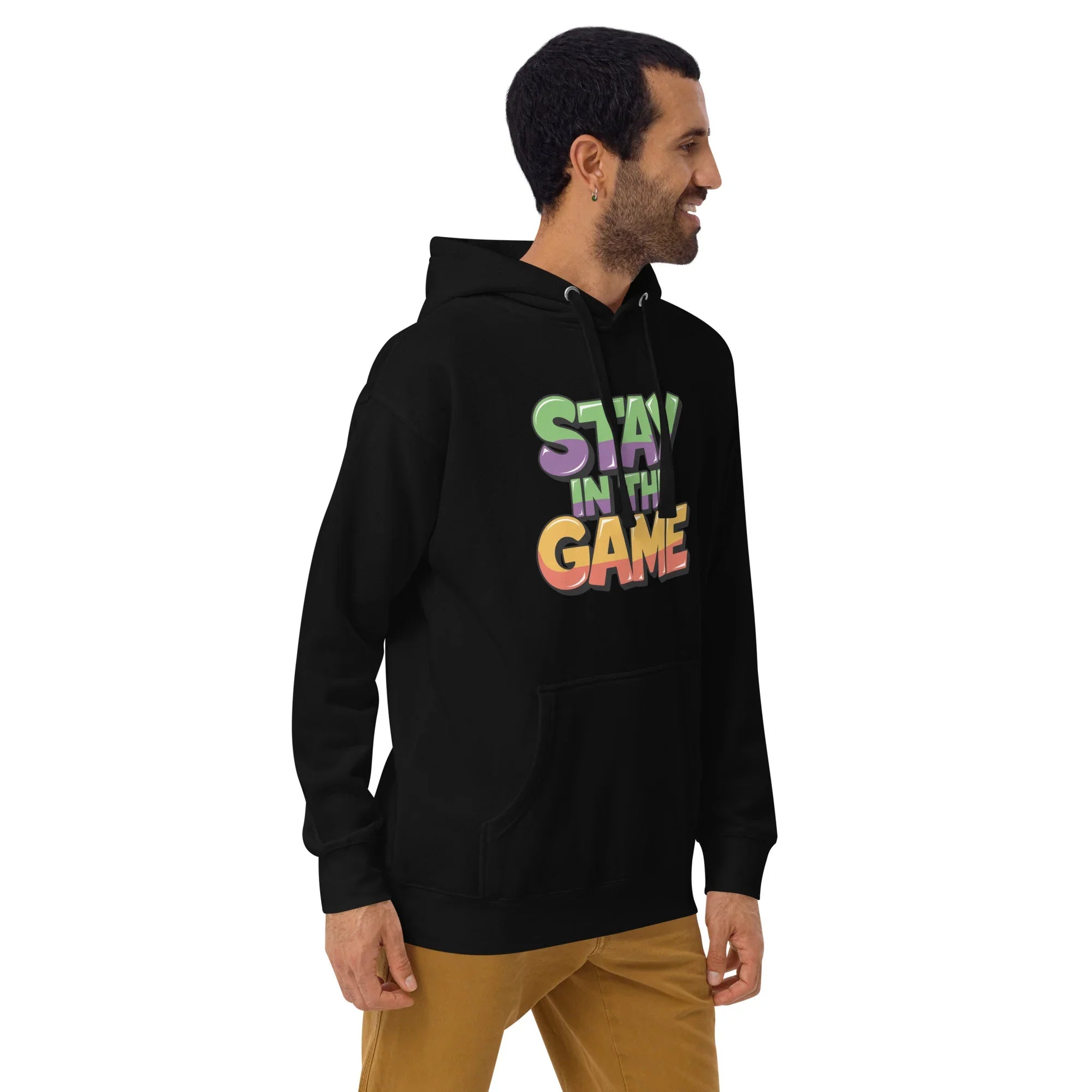 Stay in the Game Hoodie – Bold Motivational Gamer Style - RaZits