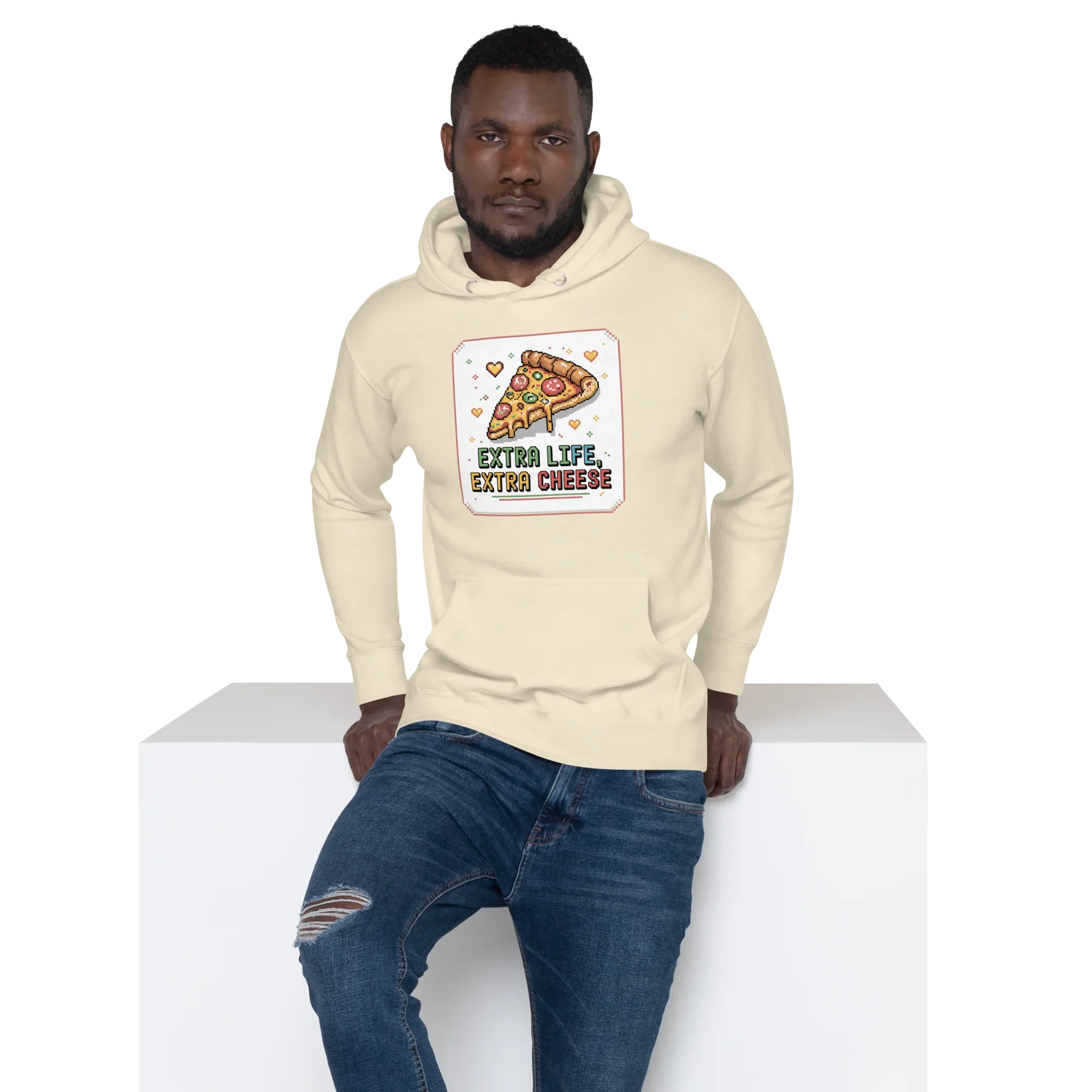 Extra Life Extra Cheese Hoodie – Pizza Gamer Style - RaZits
