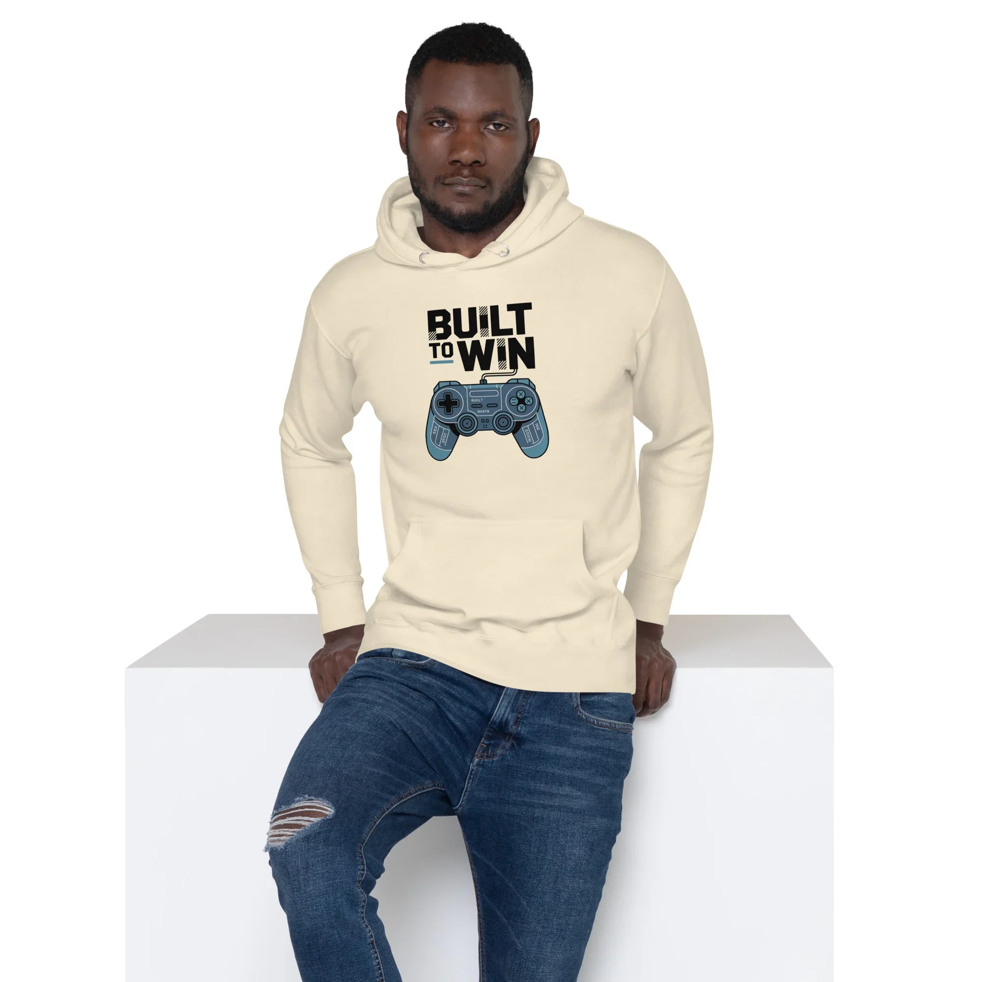 Built to Win Hoodie – Retro Gamer Controller Design - RaZits