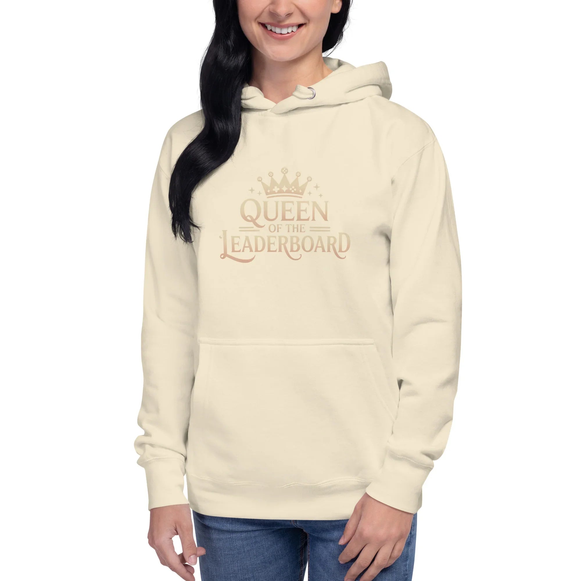 Queen of the Leaderboard Hoodie – Gamer Girl Crown Design - RaZits
