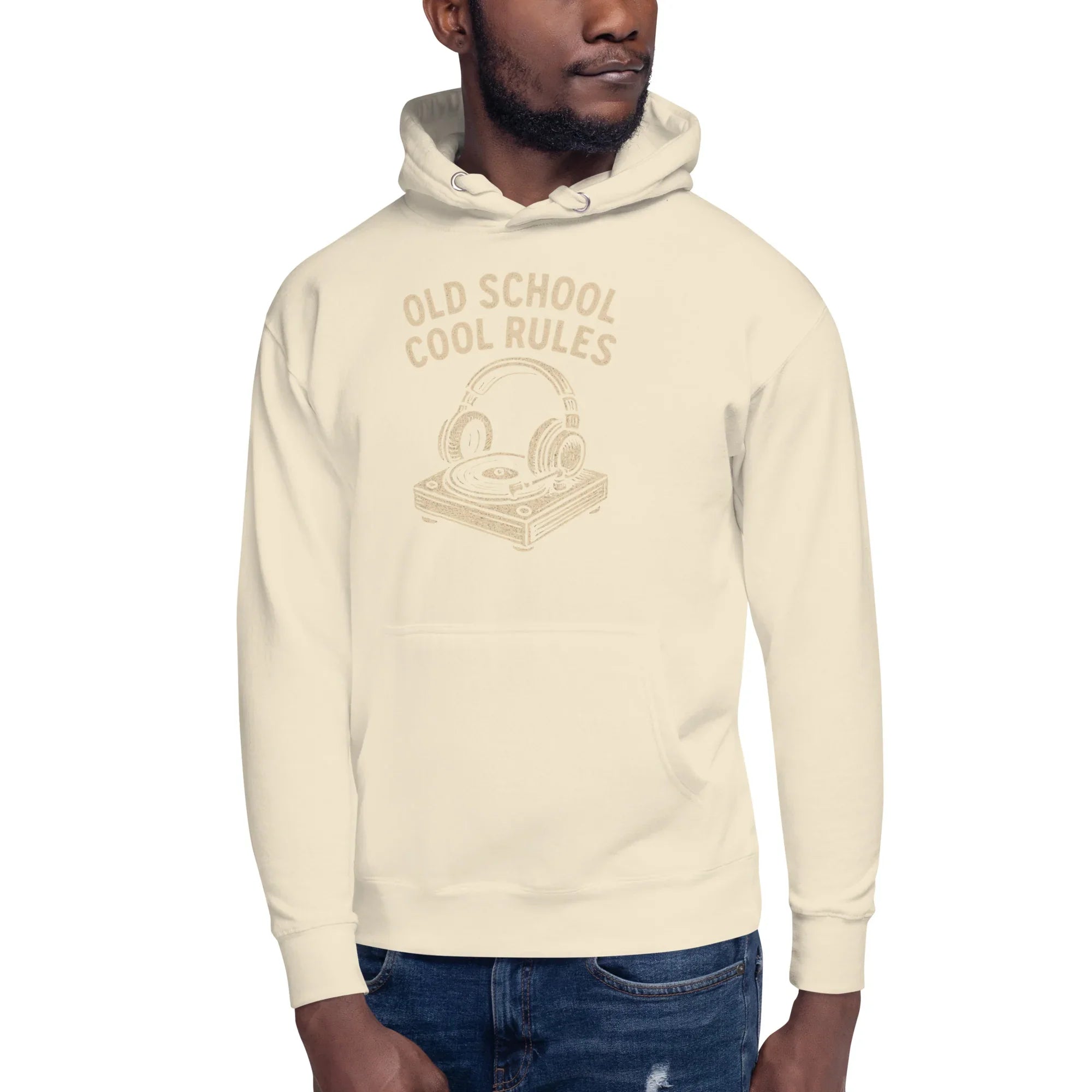 Old School Cool Rules Hoodie – Vintage Turntable Chillwear - RaZits