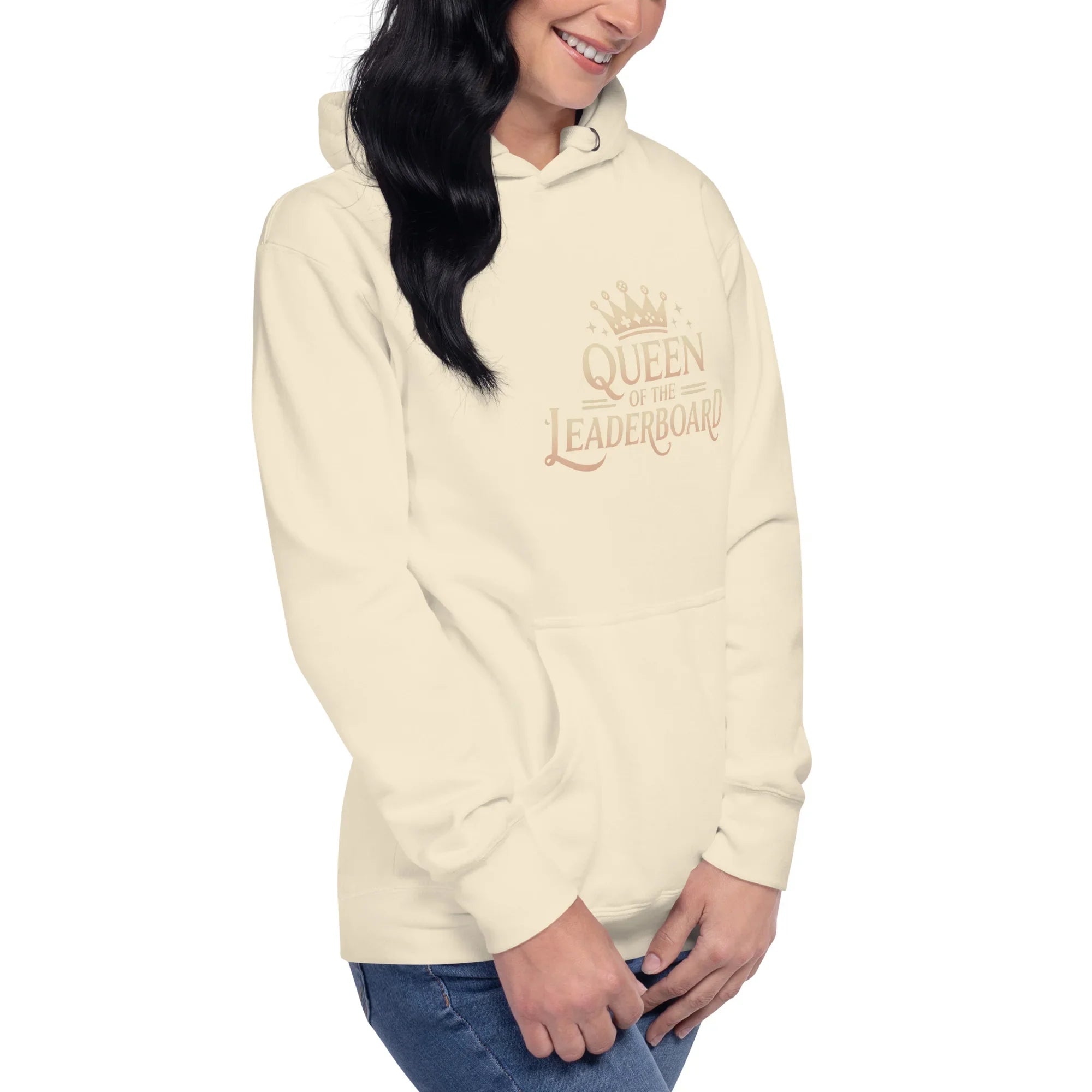 Queen of the Leaderboard Hoodie – Gamer Girl Crown Design - RaZits