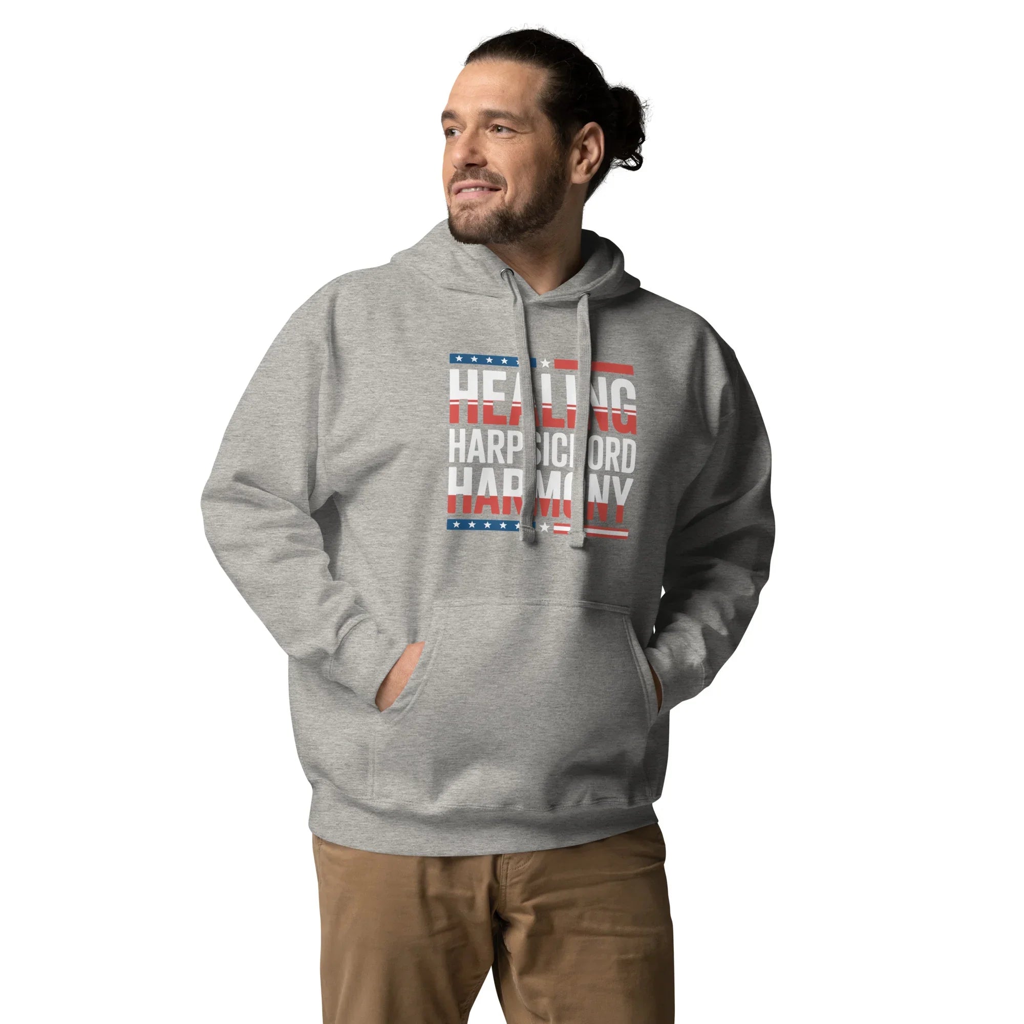 Healing Harpsichord Harmony Hoodie – Patriotic Classical Vibes - RaZits
