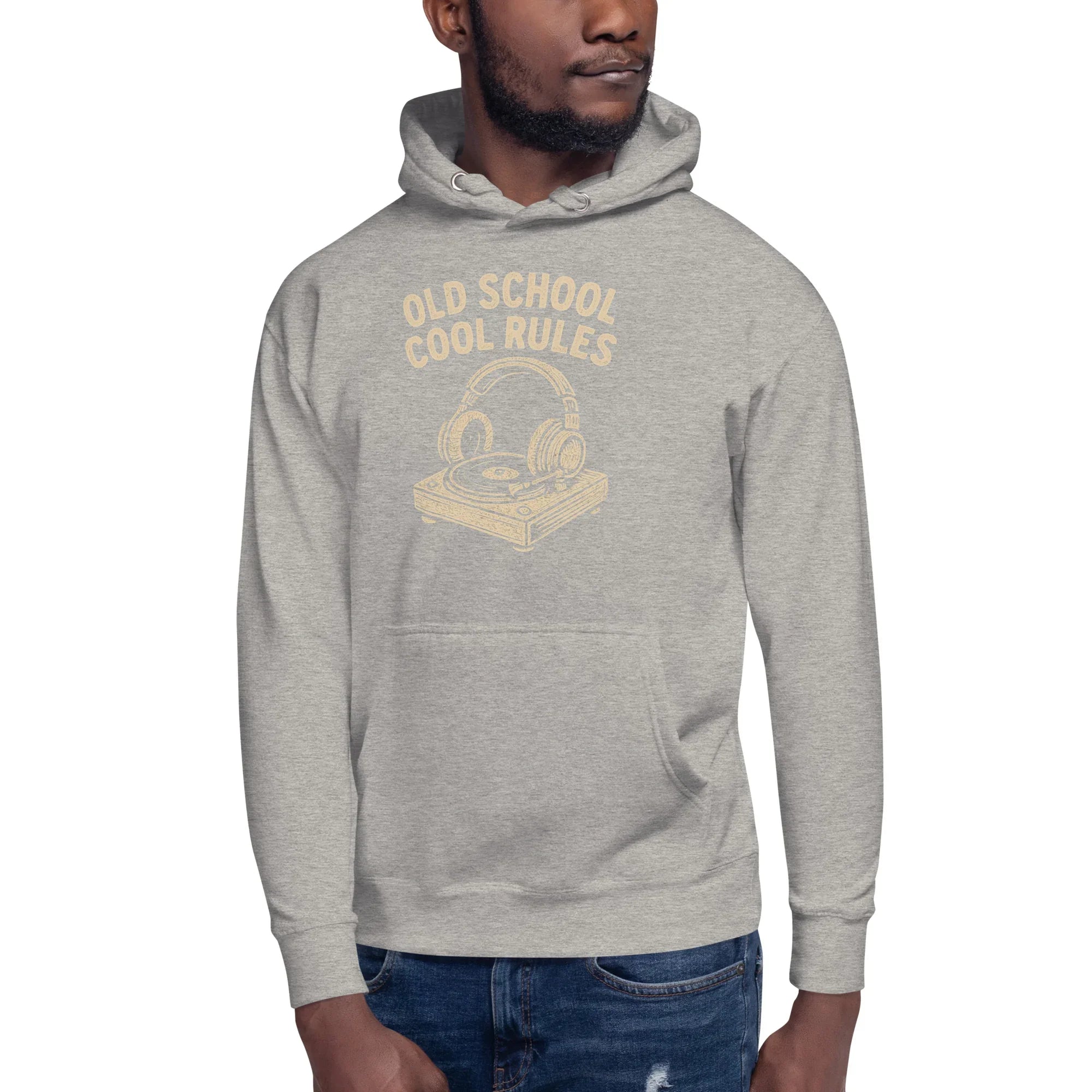 Old School Cool Rules Hoodie – Vintage Turntable Chillwear - RaZits