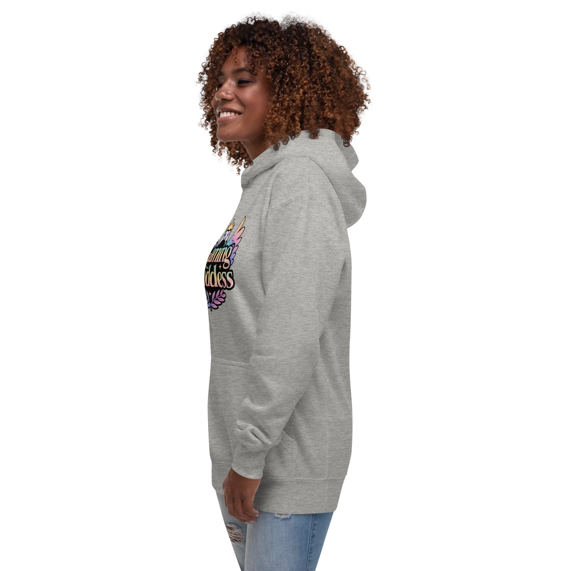 Gaming Goddess Hoodie – Pastel Wings & Crown Design for Women - RaZits
