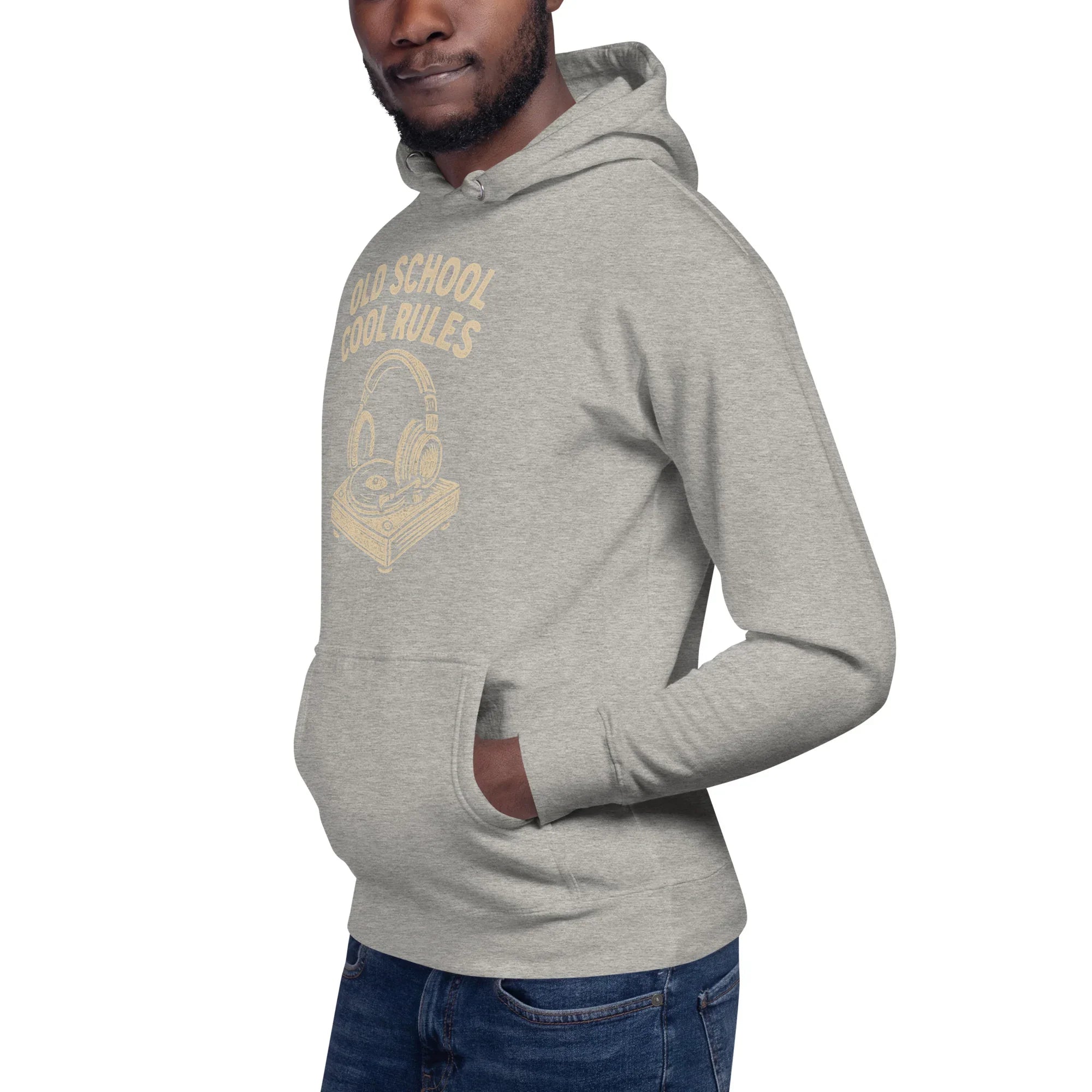 Old School Cool Rules Hoodie – Vintage Turntable Chillwear - RaZits