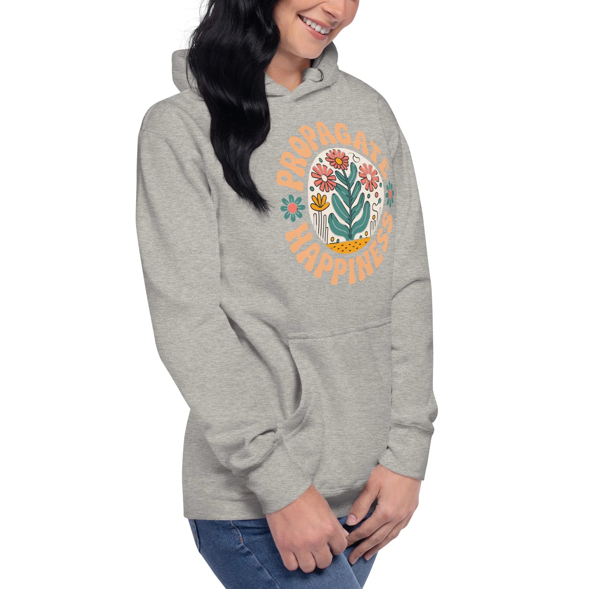 Plant Lover Hoodie – Propagate Happiness Graphic Pullover - RaZits
