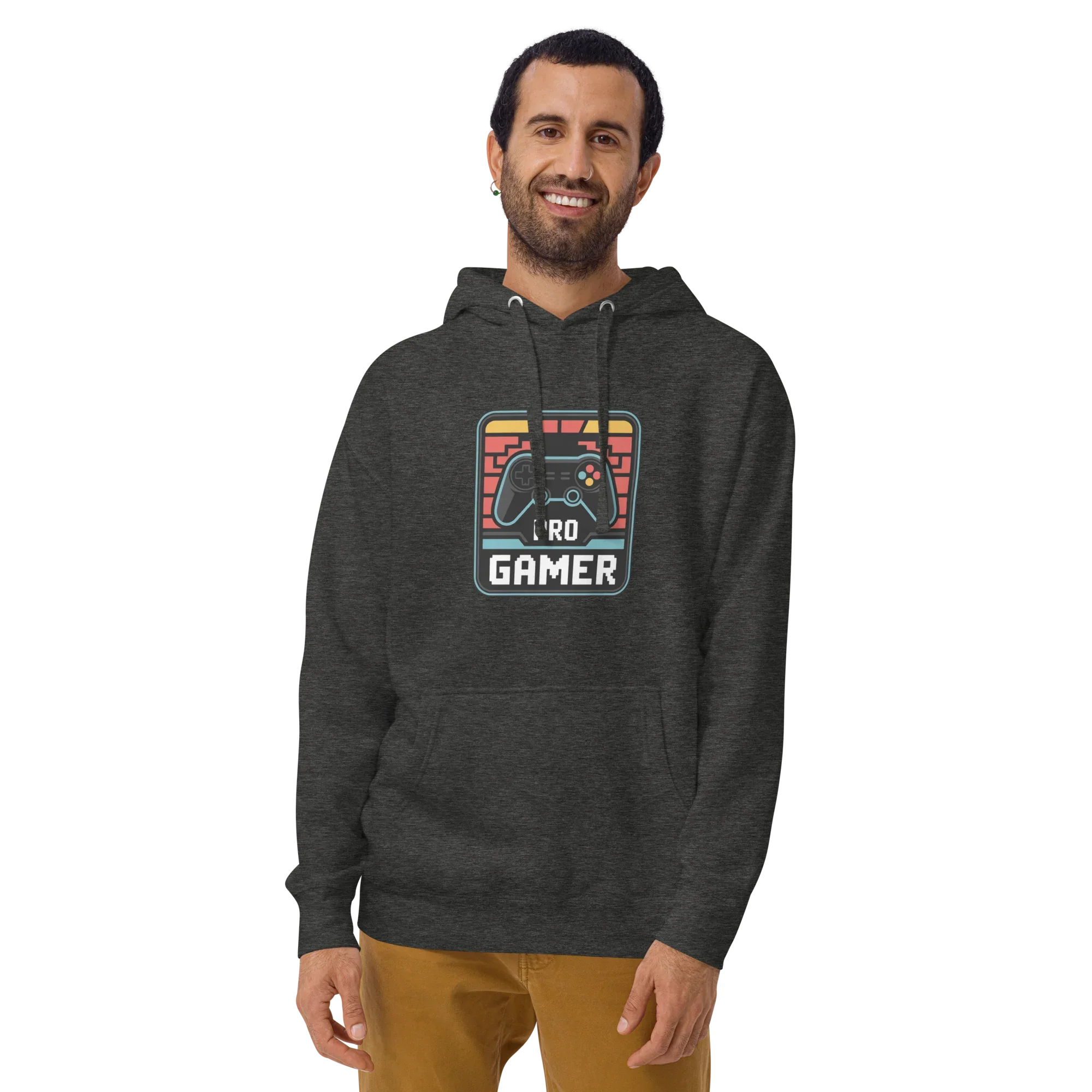 Pro Gamer Hoodie – Retro Pixel Art Game Controller Design - RaZits