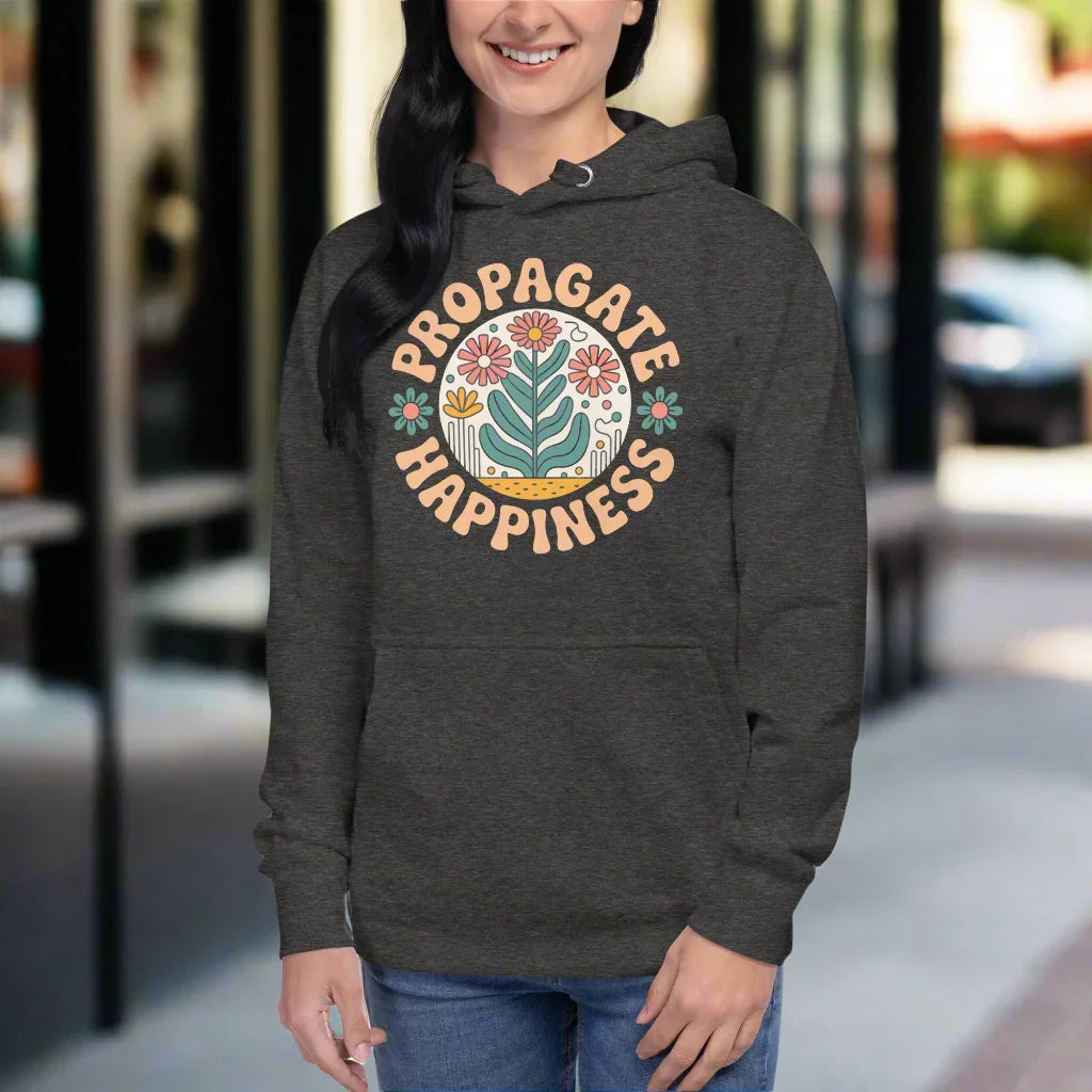 Plant Lover Hoodie – Propagate Happiness Graphic Pullover - RaZits