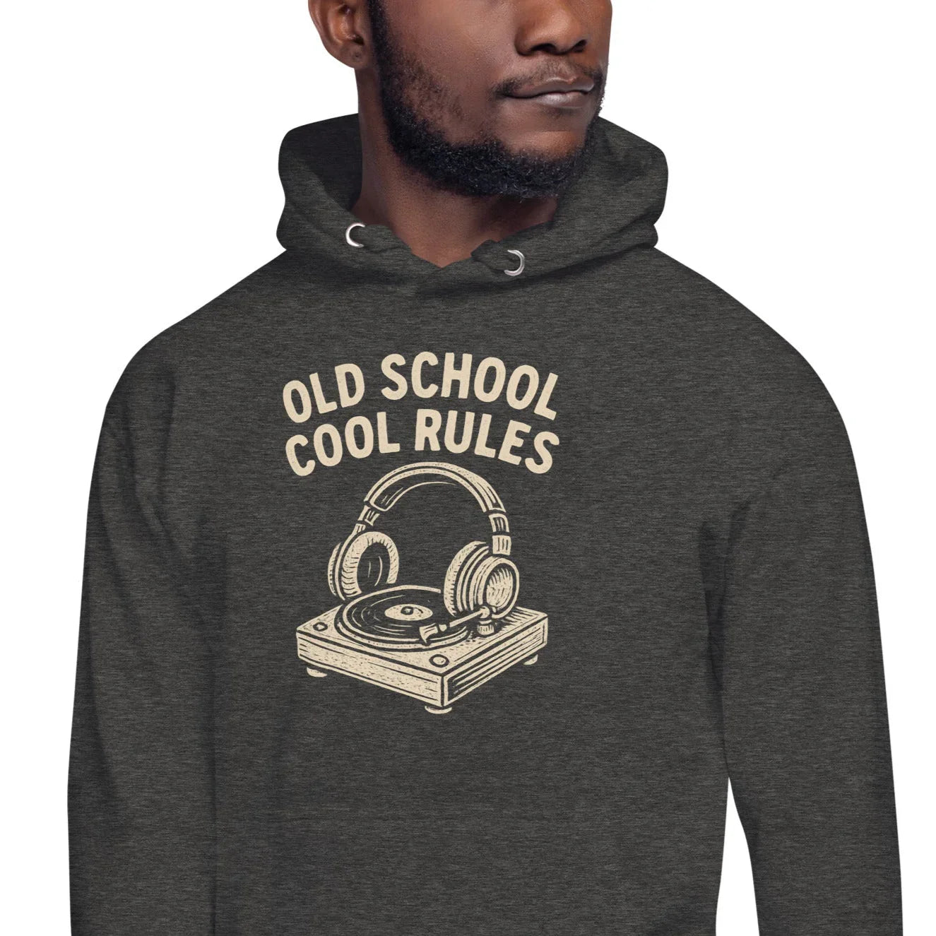 Old School Cool Rules Hoodie – Vintage Turntable Chillwear - RaZits