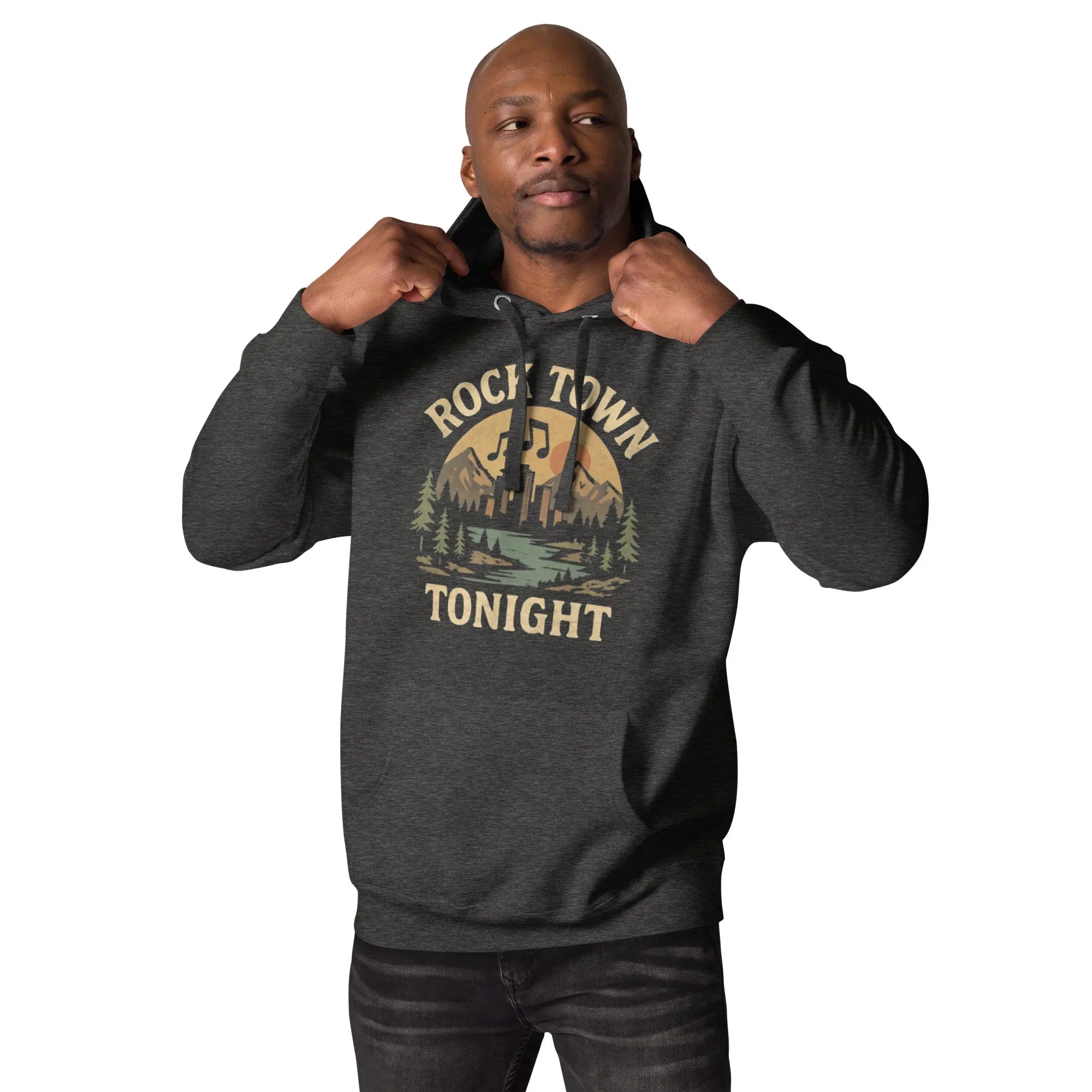 Rock Town Tonight Hoodie – Retro Concert Energy - RaZits