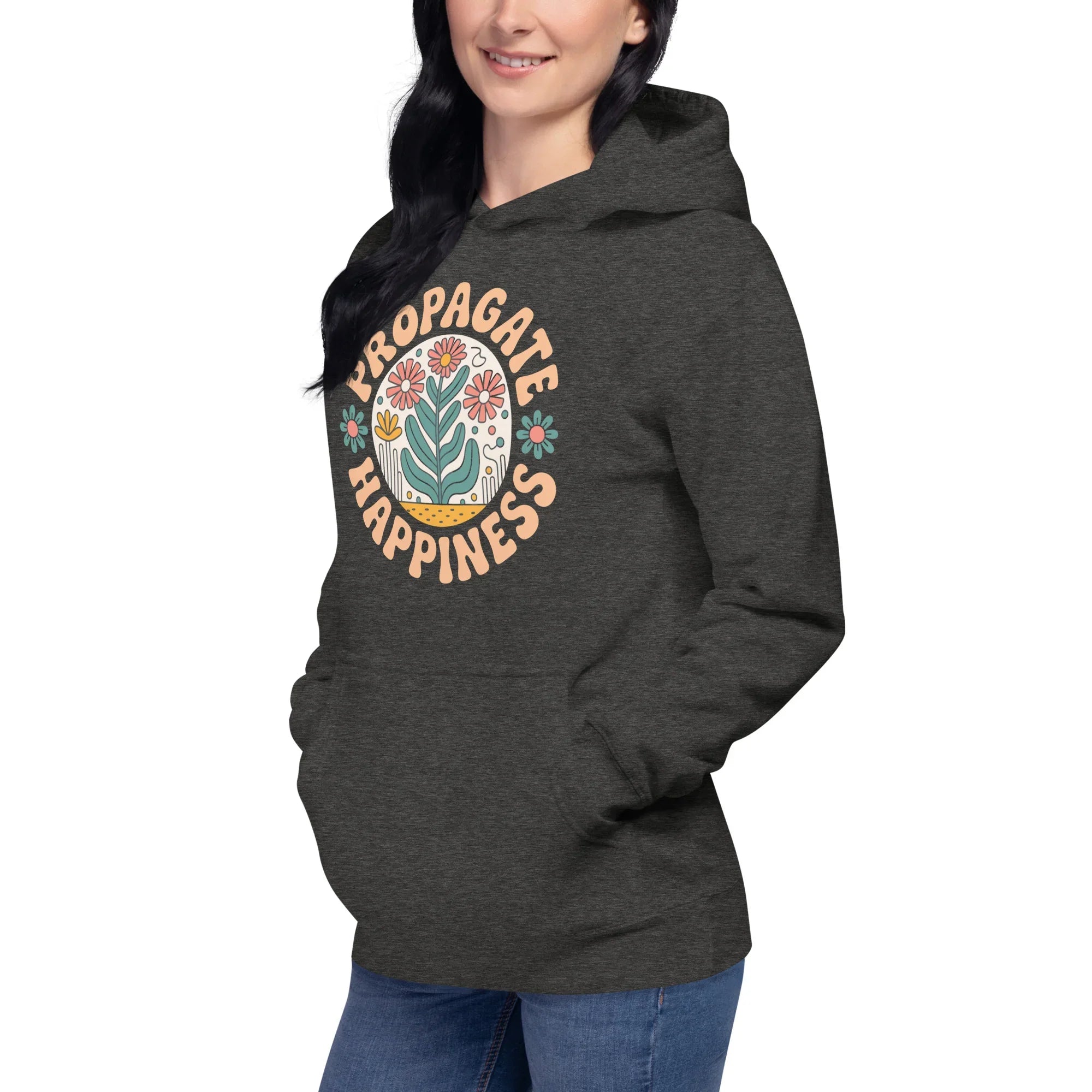 Plant Lover Hoodie – Propagate Happiness Graphic Pullover - RaZits