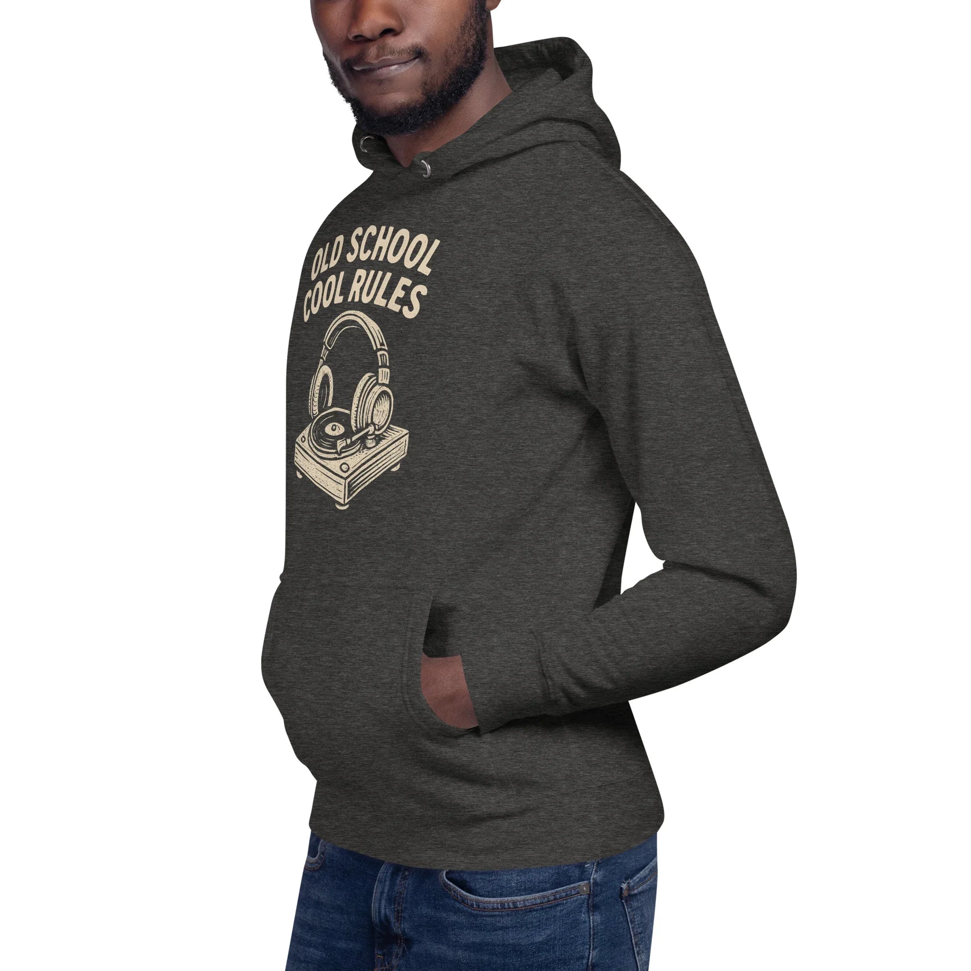 Old School Cool Rules Hoodie – Vintage Turntable Chillwear - RaZits
