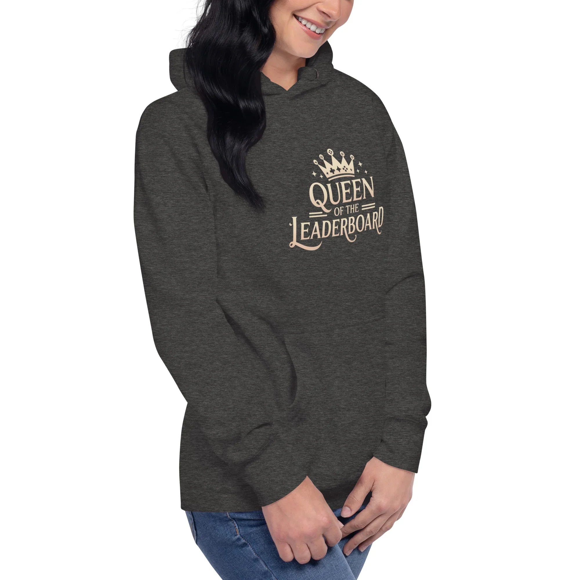 Queen of the Leaderboard Hoodie – Gamer Girl Crown Design - RaZits