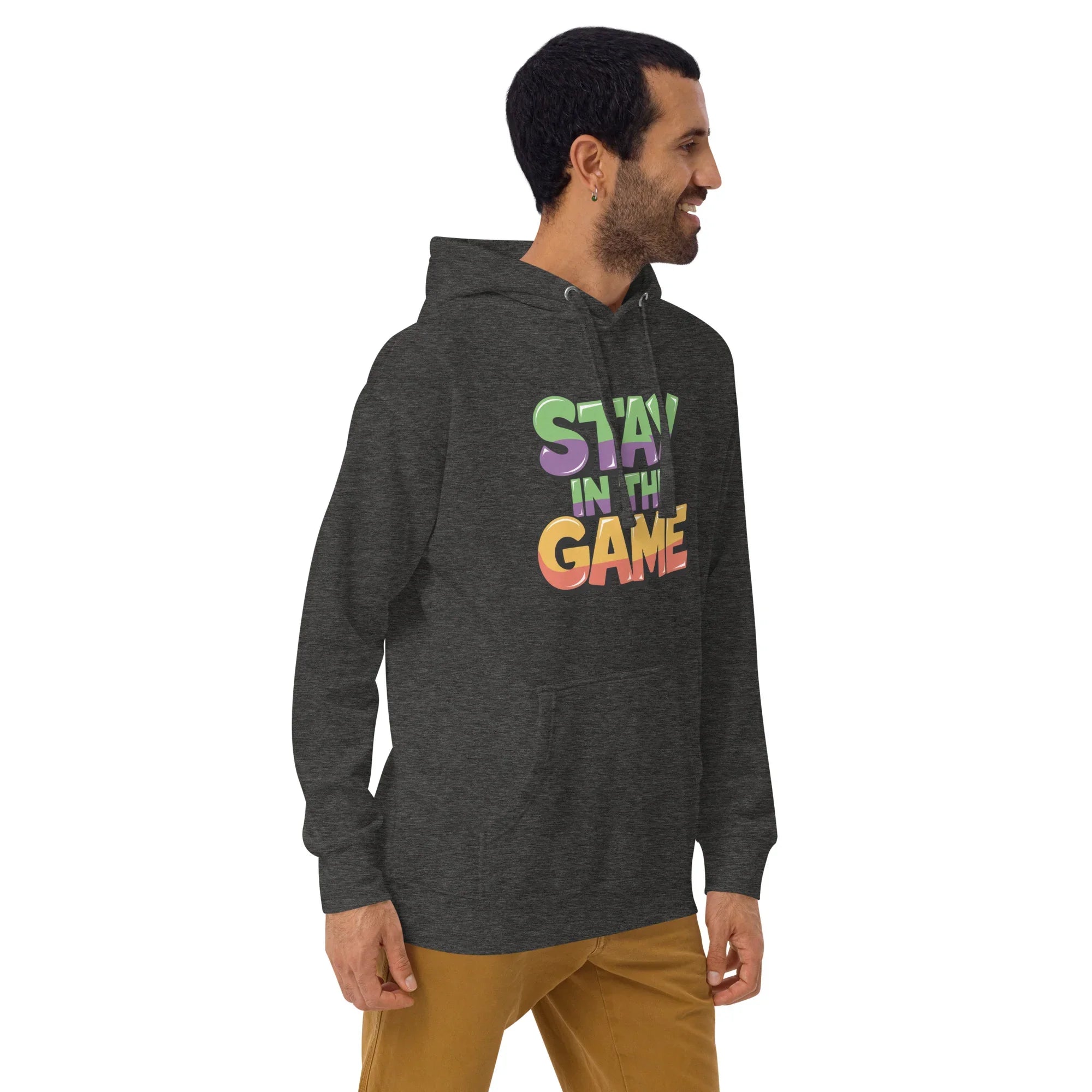 Stay in the Game Hoodie – Bold Motivational Gamer Style - RaZits