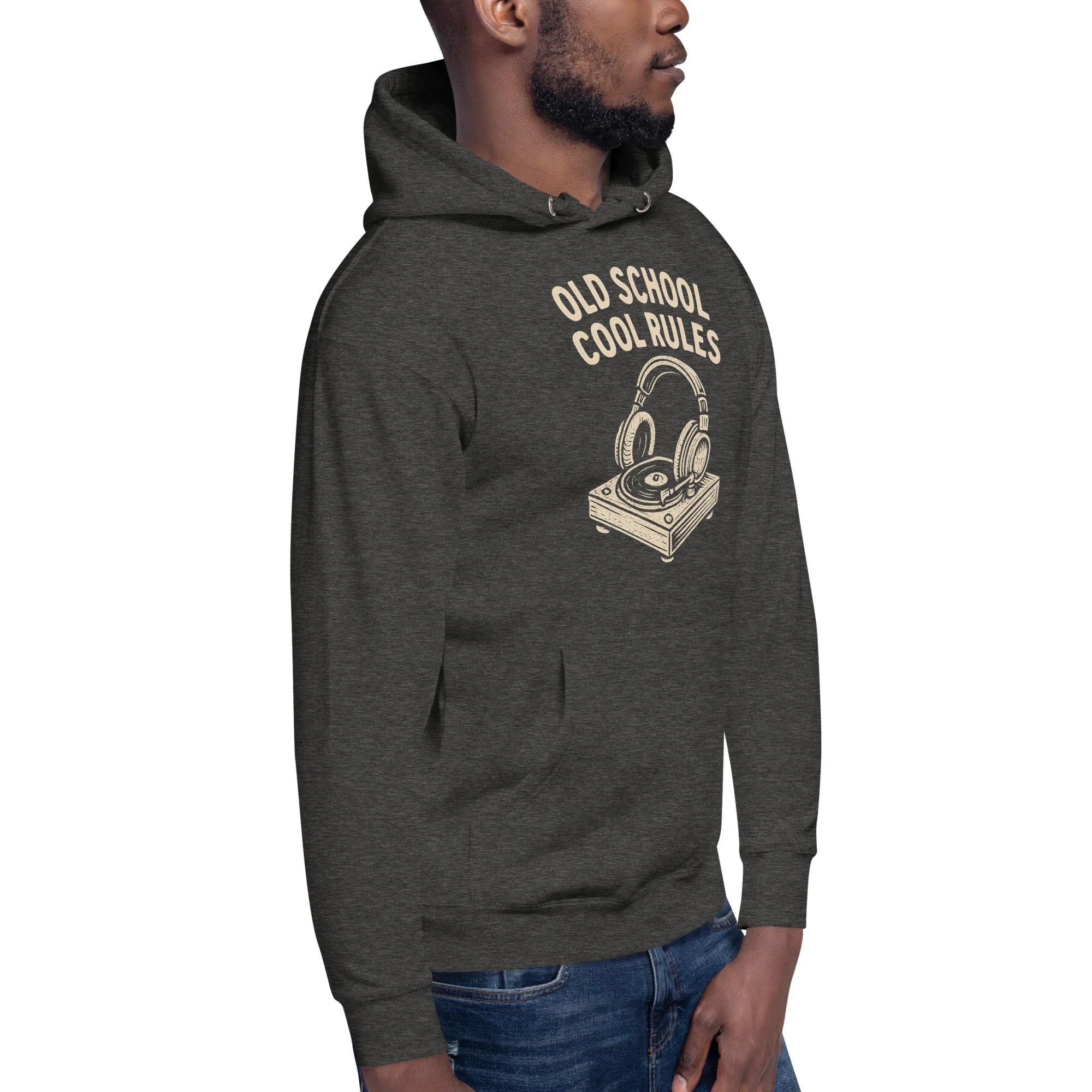 Old School Cool Rules Hoodie – Vintage Turntable Chillwear - RaZits