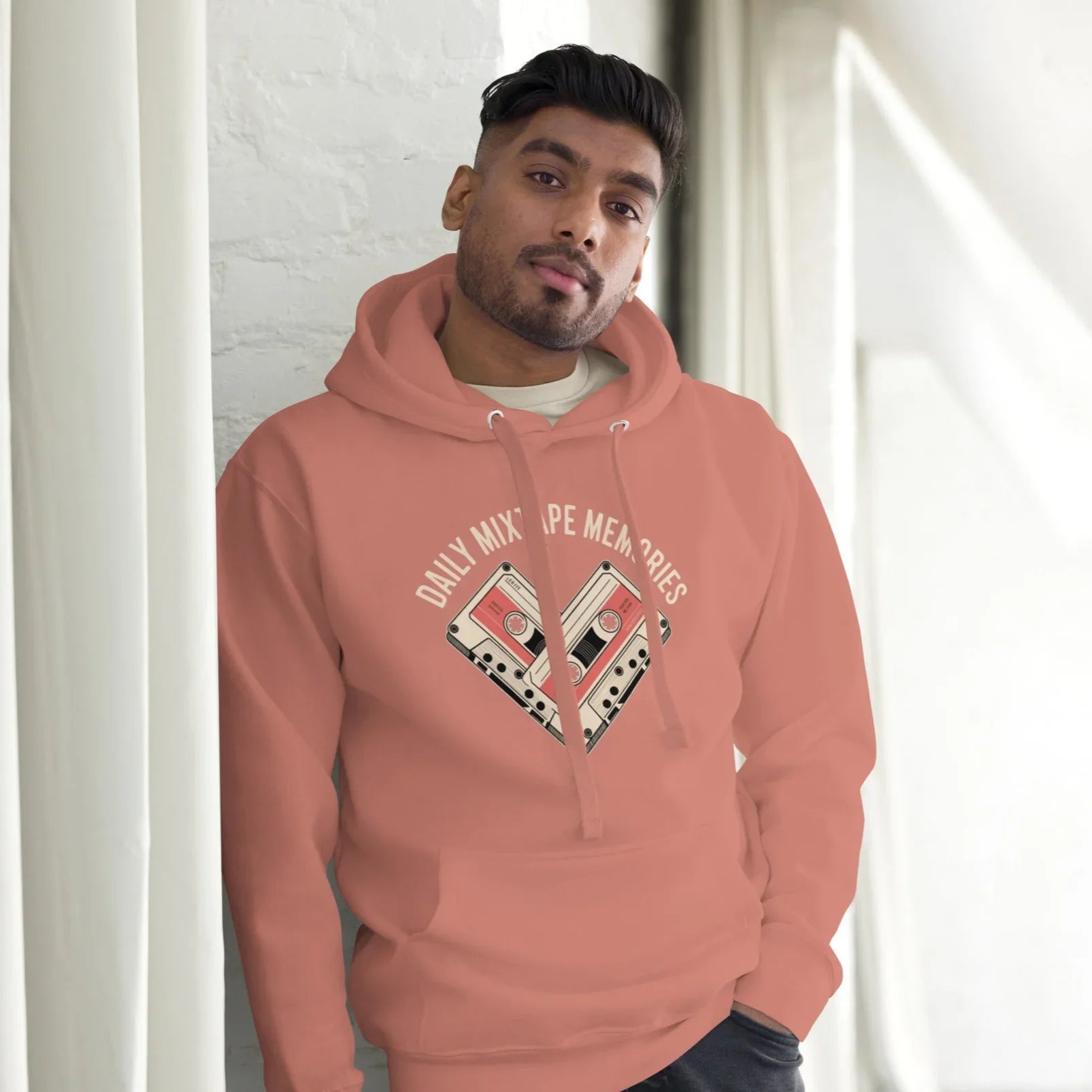 Mixtape Memories Hoodie – Retro Cassette Heart Throwback - RaZits