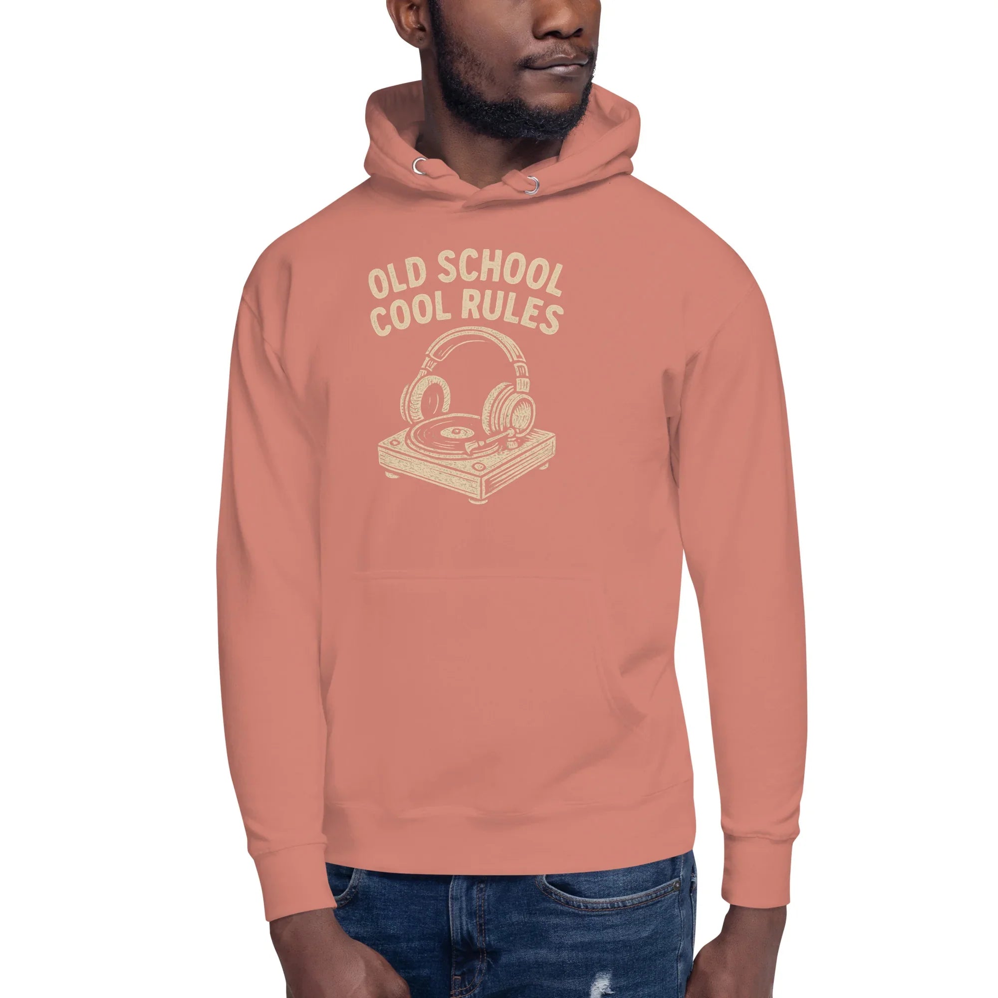 Old School Cool Rules Hoodie – Vintage Turntable Chillwear - RaZits