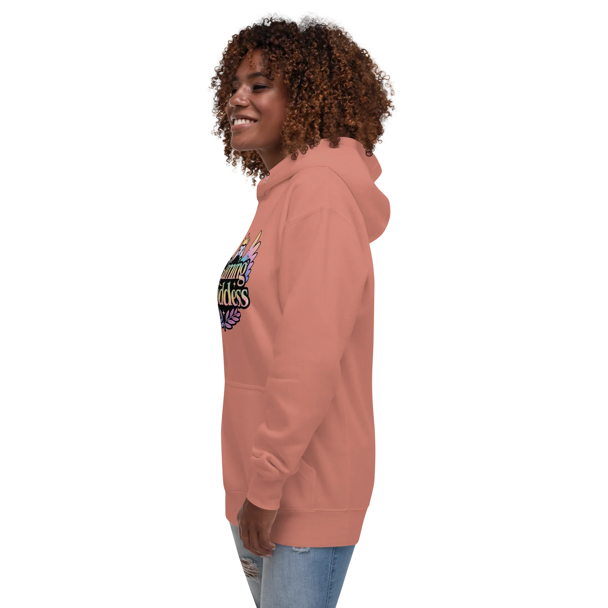 Gaming Goddess Hoodie – Pastel Wings & Crown Design for Women - RaZits