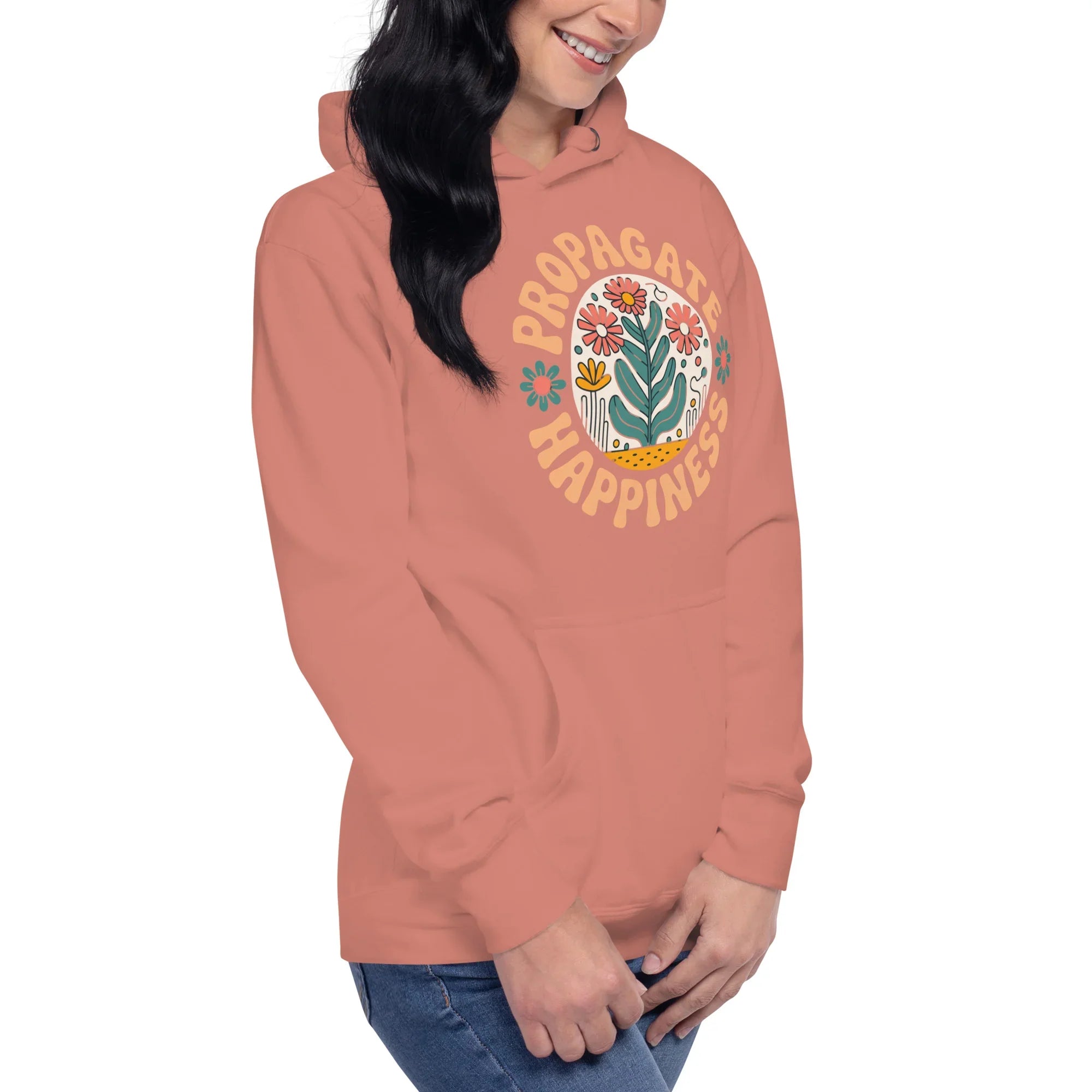 Plant Lover Hoodie – Propagate Happiness Graphic Pullover - RaZits