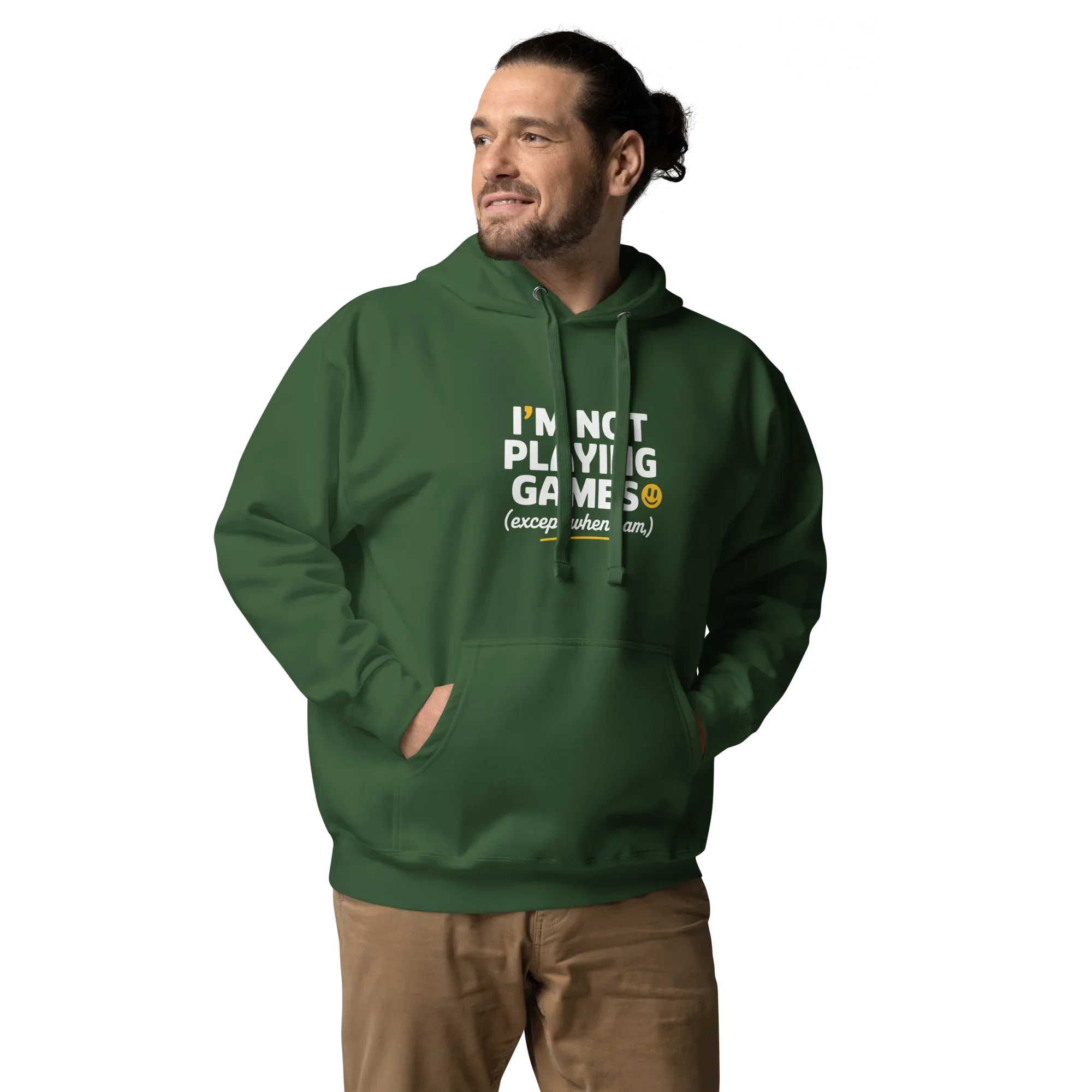 Not Playing Games Hoodie – Funny Gamer Mood Quote - RaZits