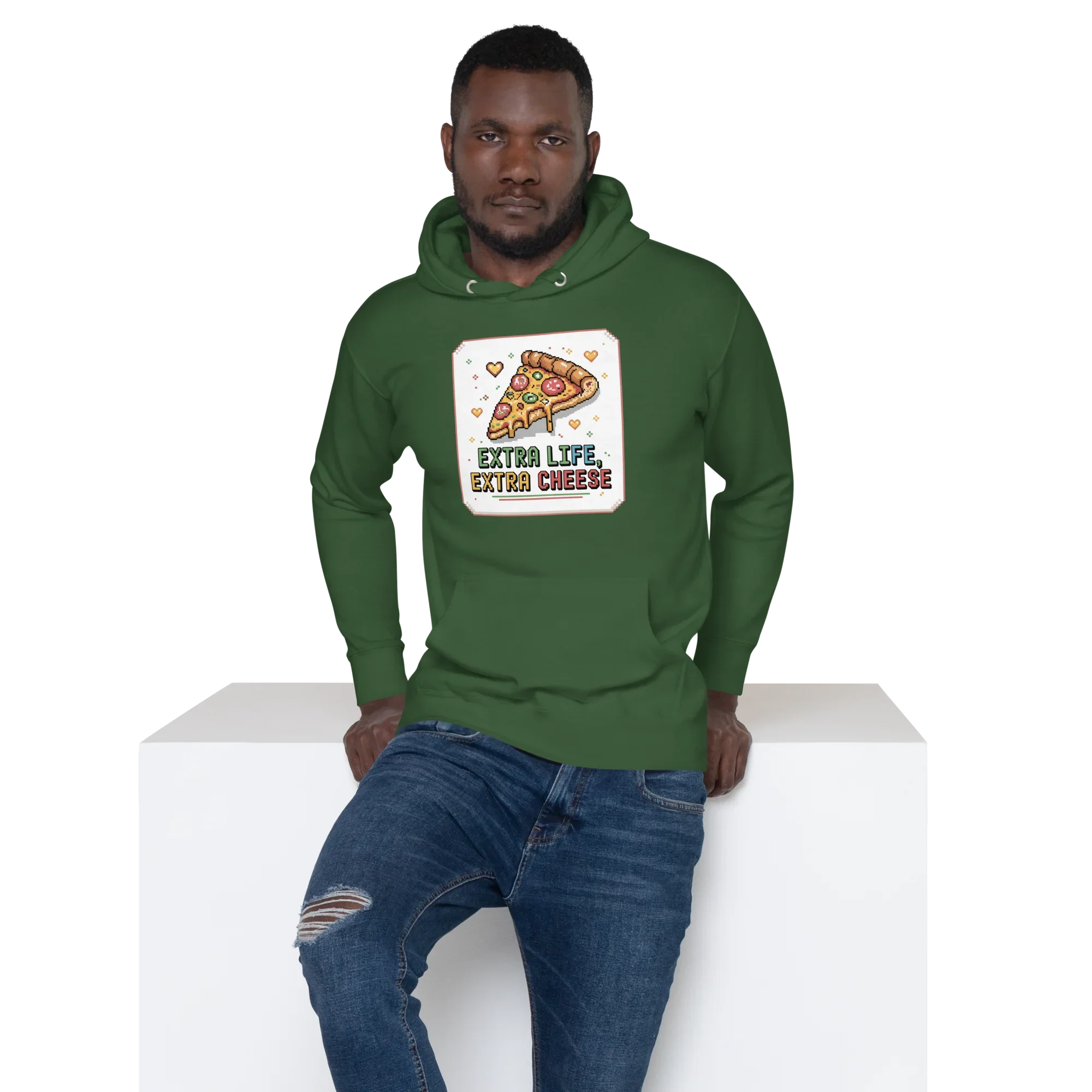Extra Life Extra Cheese Hoodie – Pizza Gamer Style - RaZits