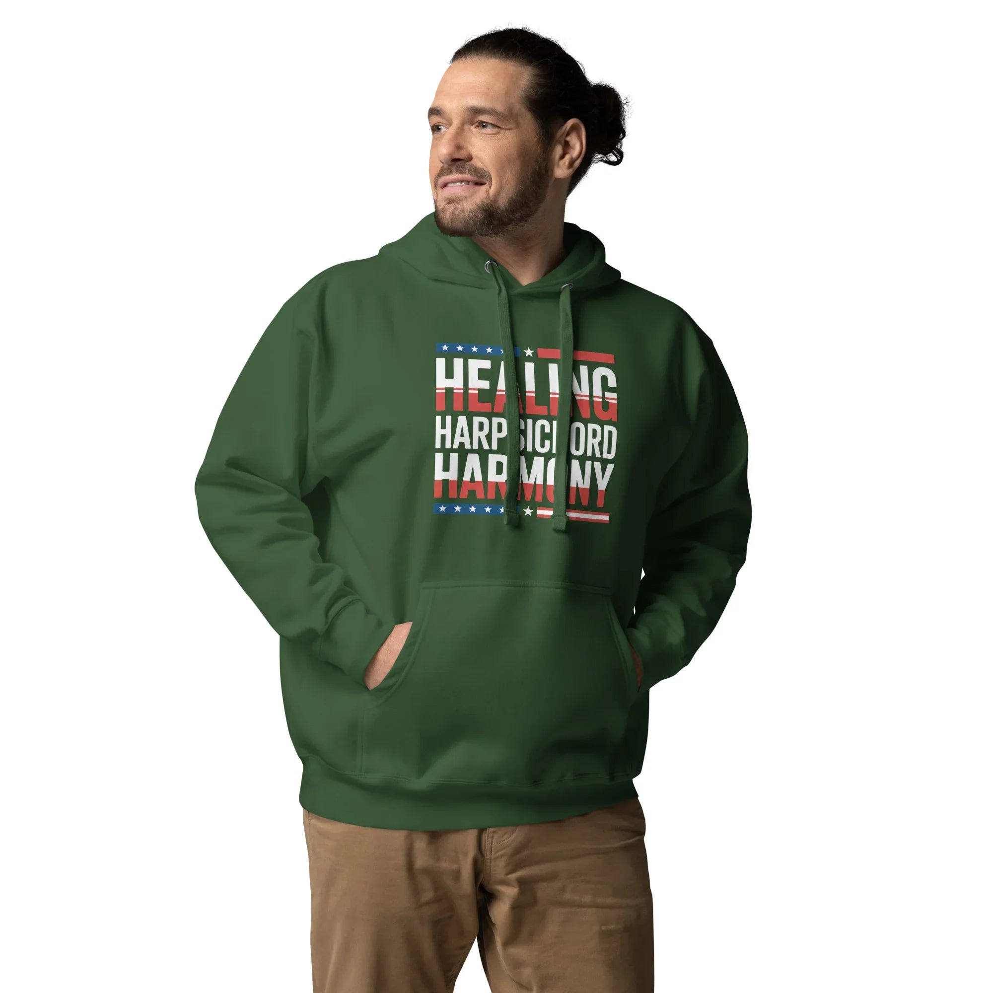 Healing Harpsichord Harmony Hoodie – Patriotic Classical Vibes - RaZits