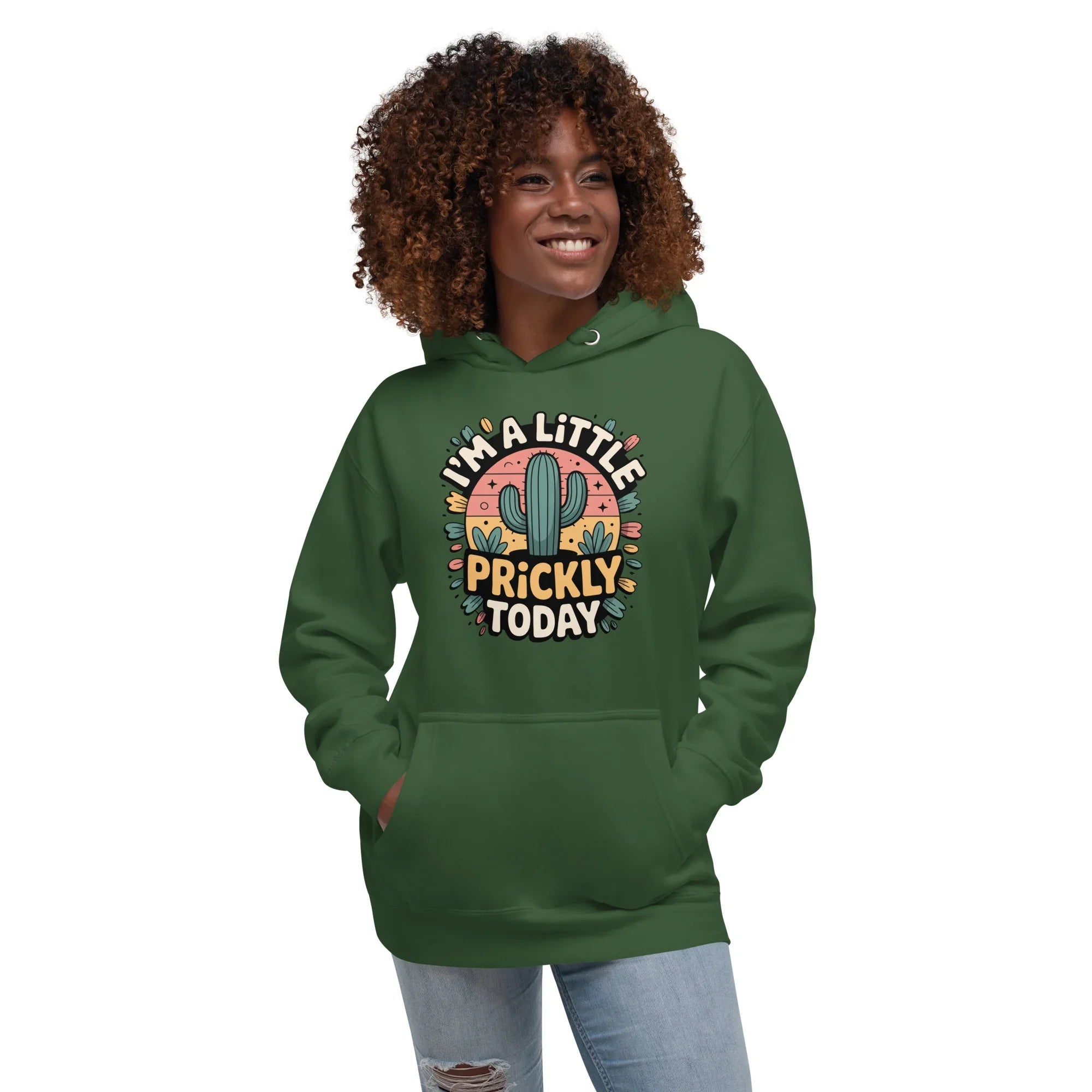Cactus Hoodie – I’m A Little Prickly Today Funny Desert Pullover - RaZits
