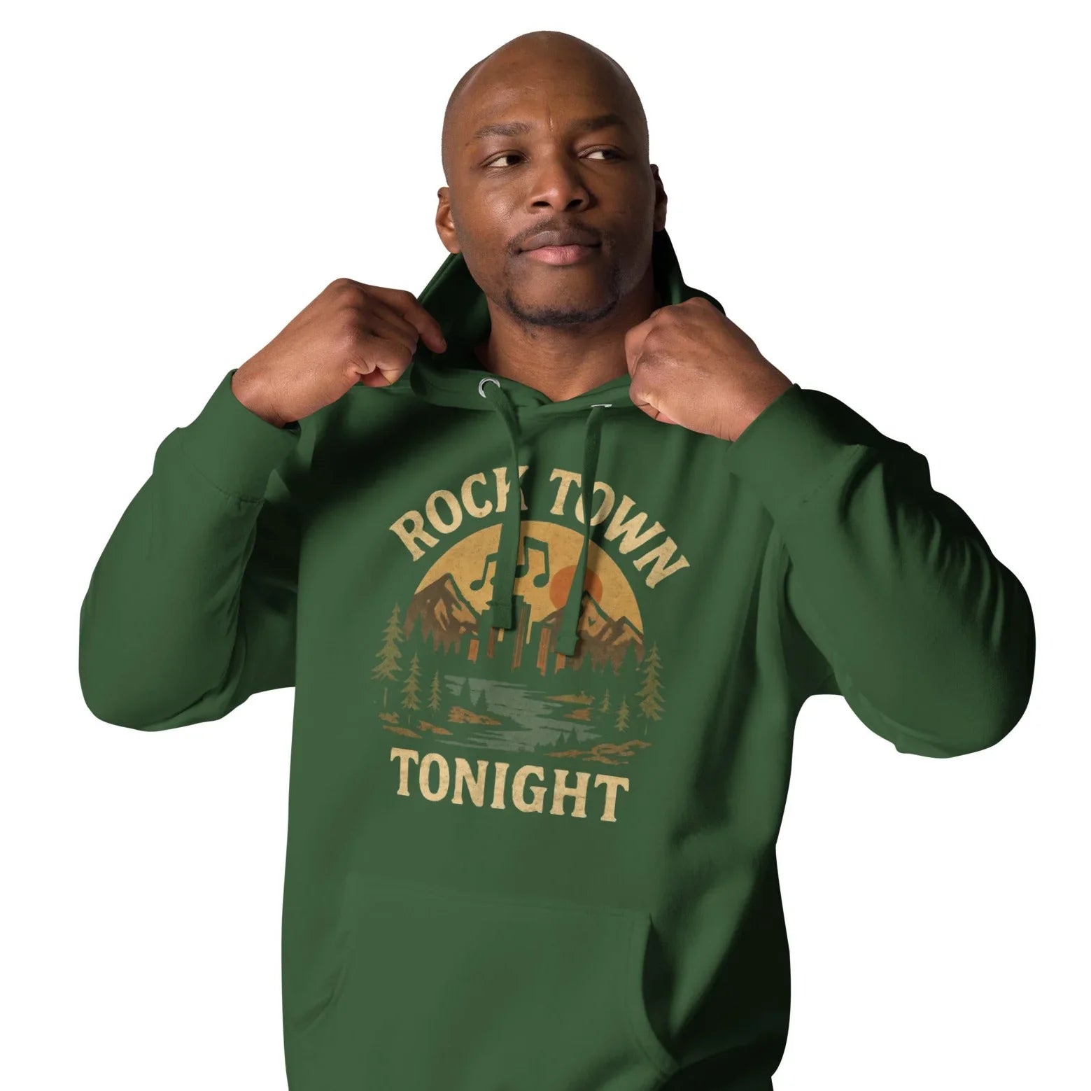 Rock Town Tonight Hoodie – Retro Concert Energy - RaZits