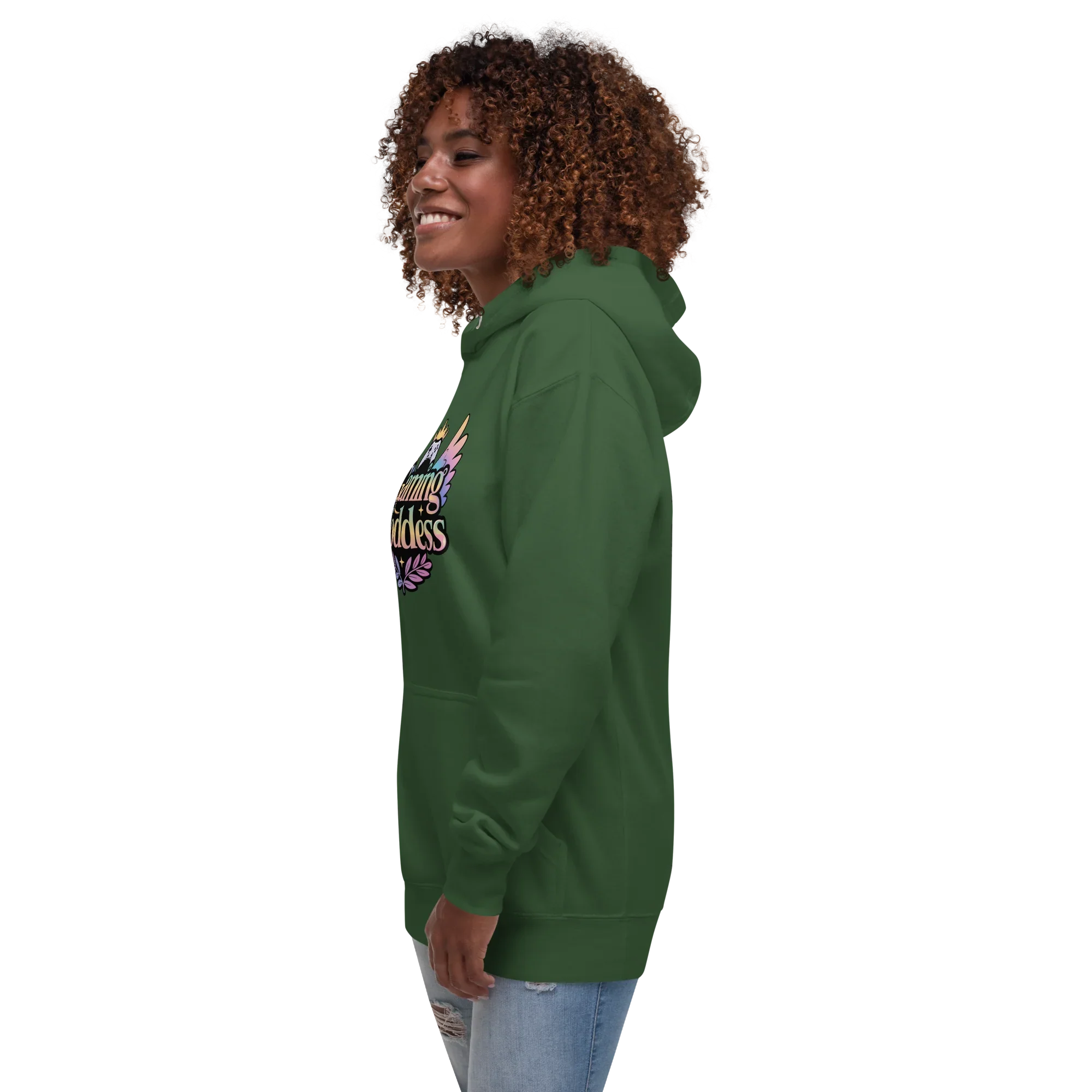 Gaming Goddess Hoodie – Pastel Wings & Crown Design for Women - RaZits