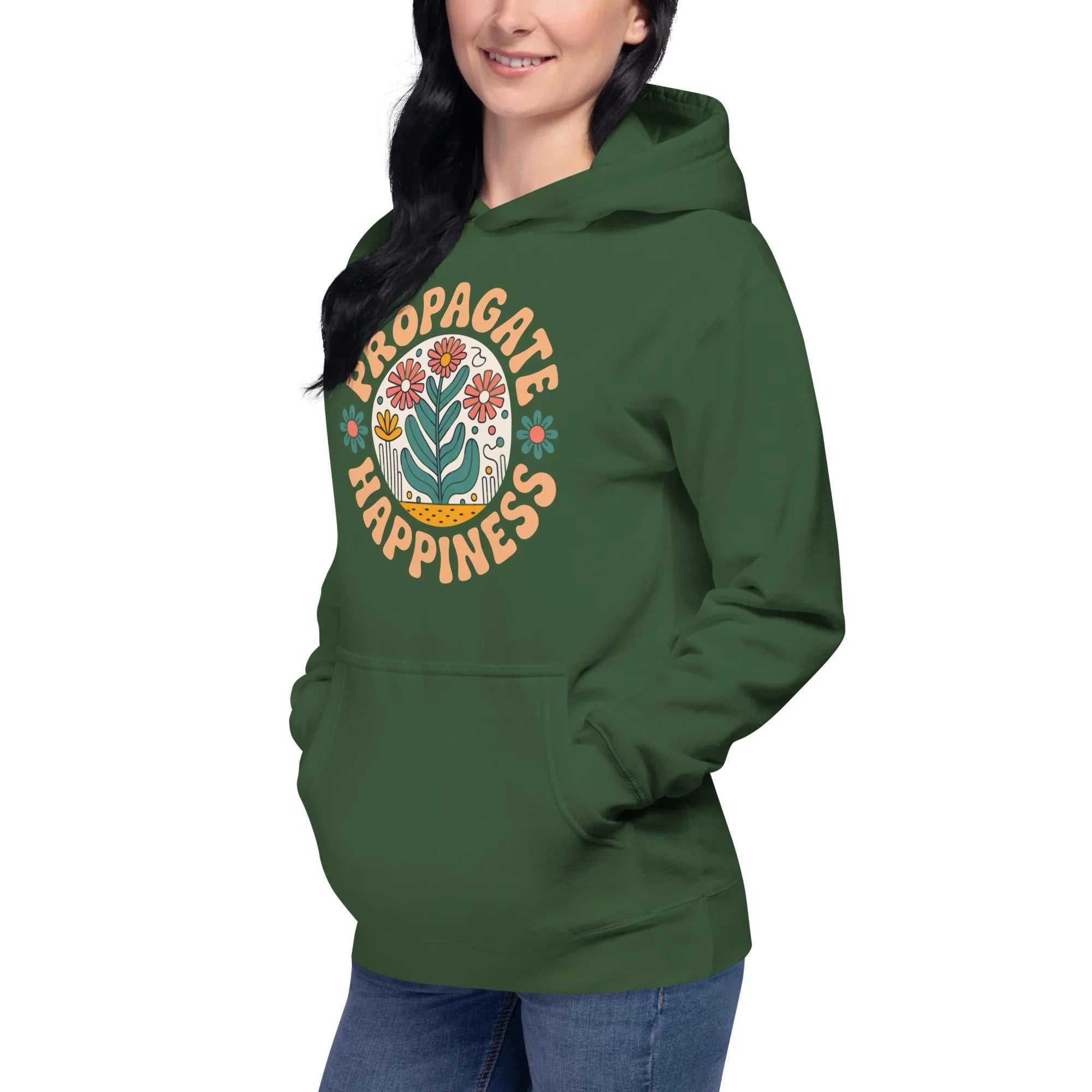 Plant Lover Hoodie – Propagate Happiness Graphic Pullover - RaZits