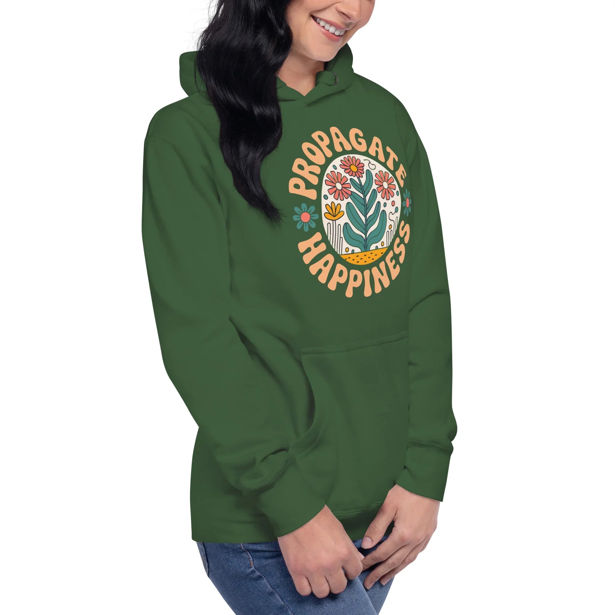 Plant Lover Hoodie – Propagate Happiness Graphic Pullover - RaZits