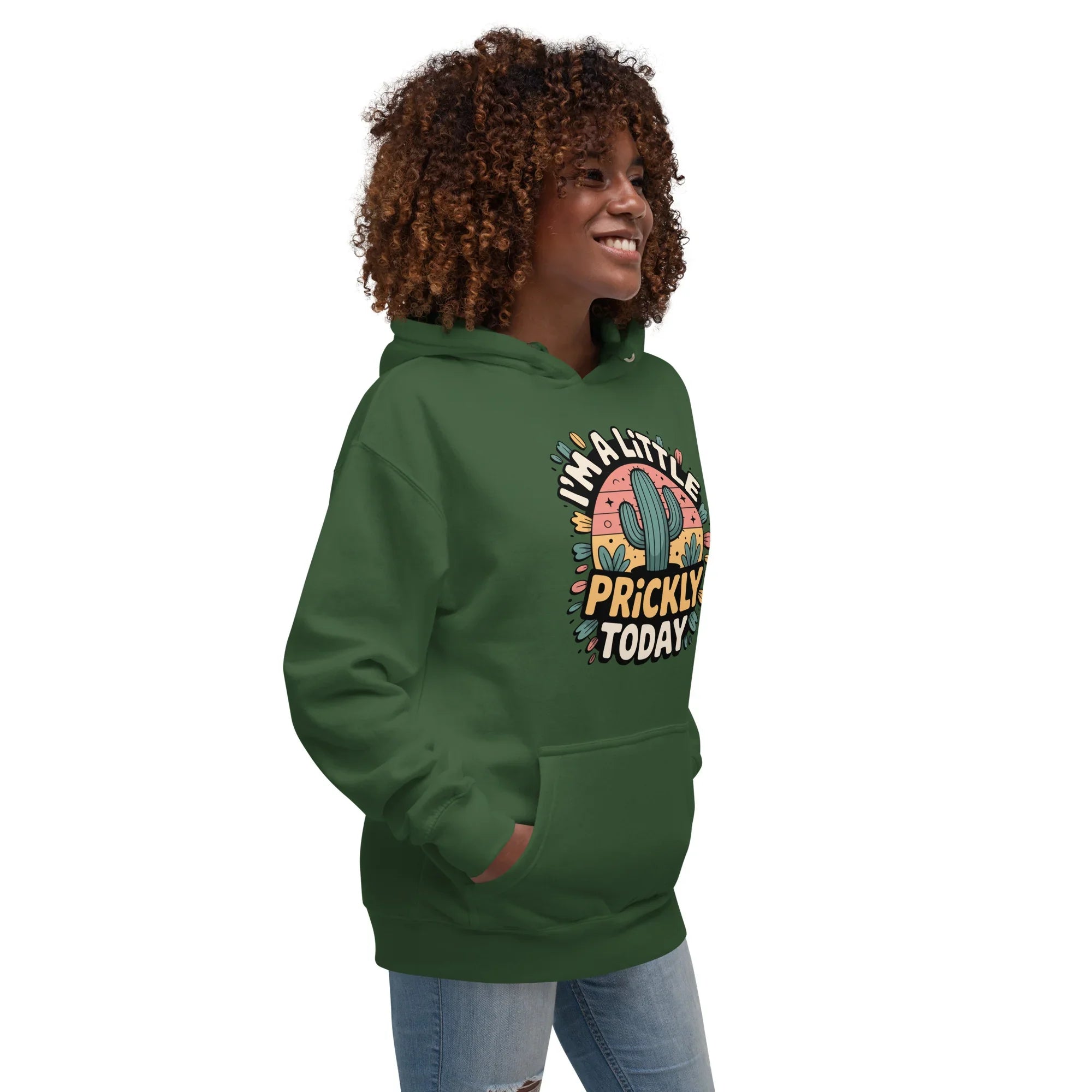 Cactus Hoodie – I’m A Little Prickly Today Funny Desert Pullover - RaZits