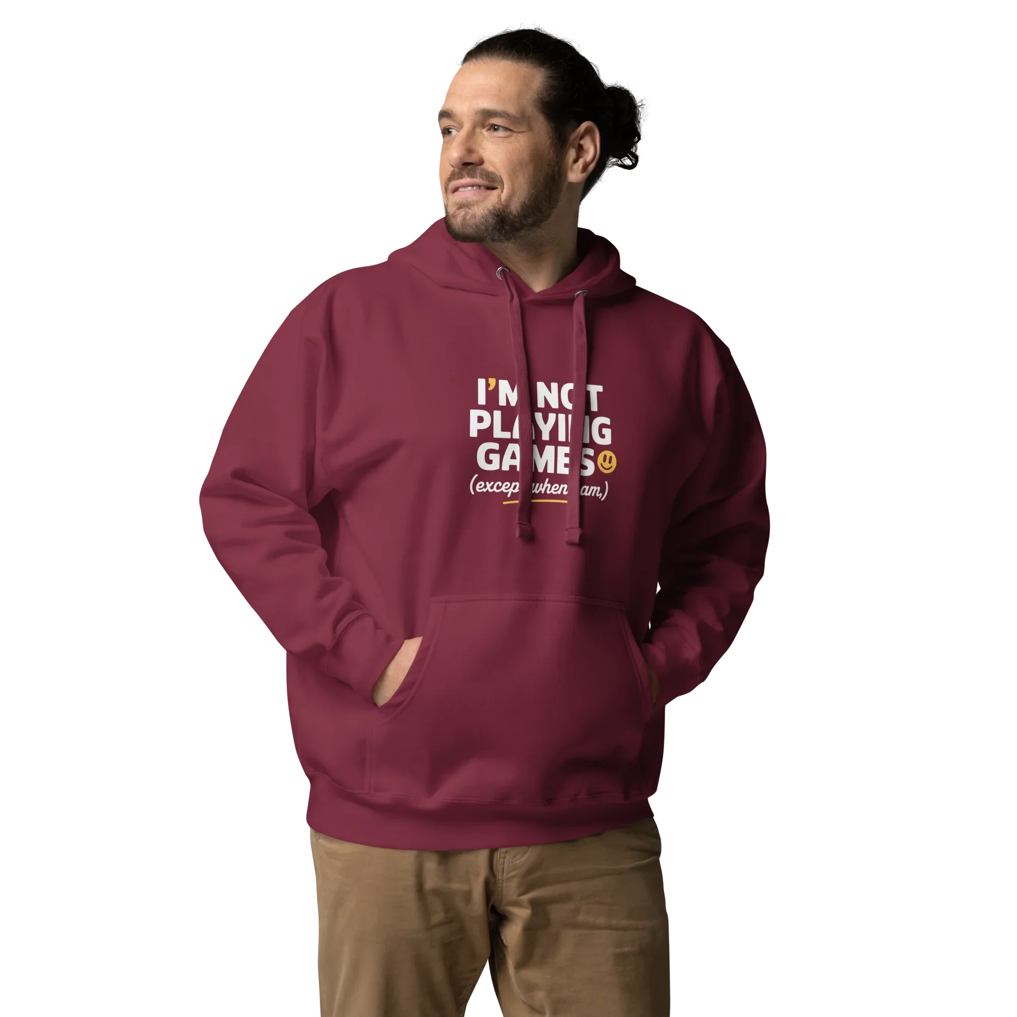 Not Playing Games Hoodie – Funny Gamer Mood Quote - RaZits
