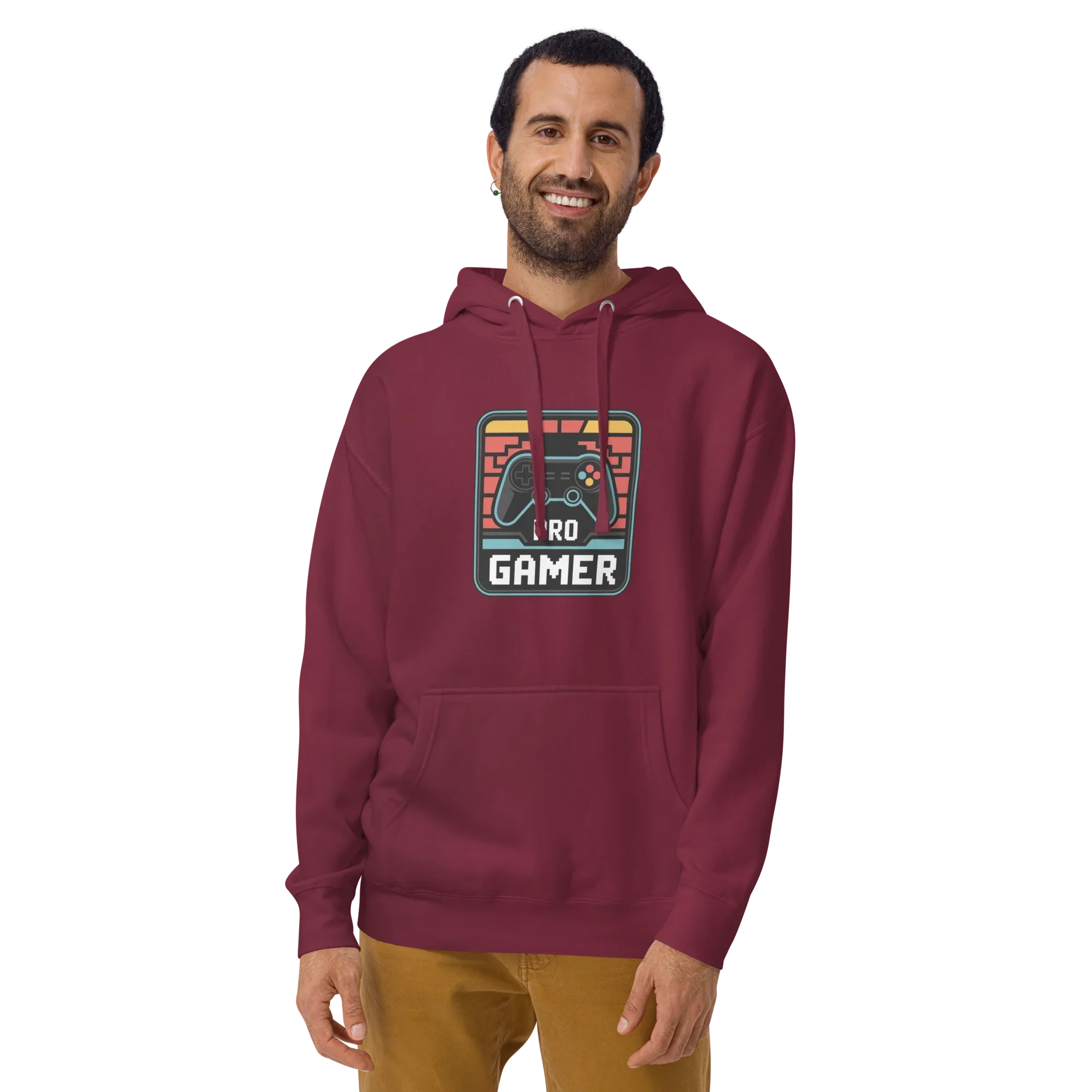 Pro Gamer Hoodie – Retro Pixel Art Game Controller Design - RaZits