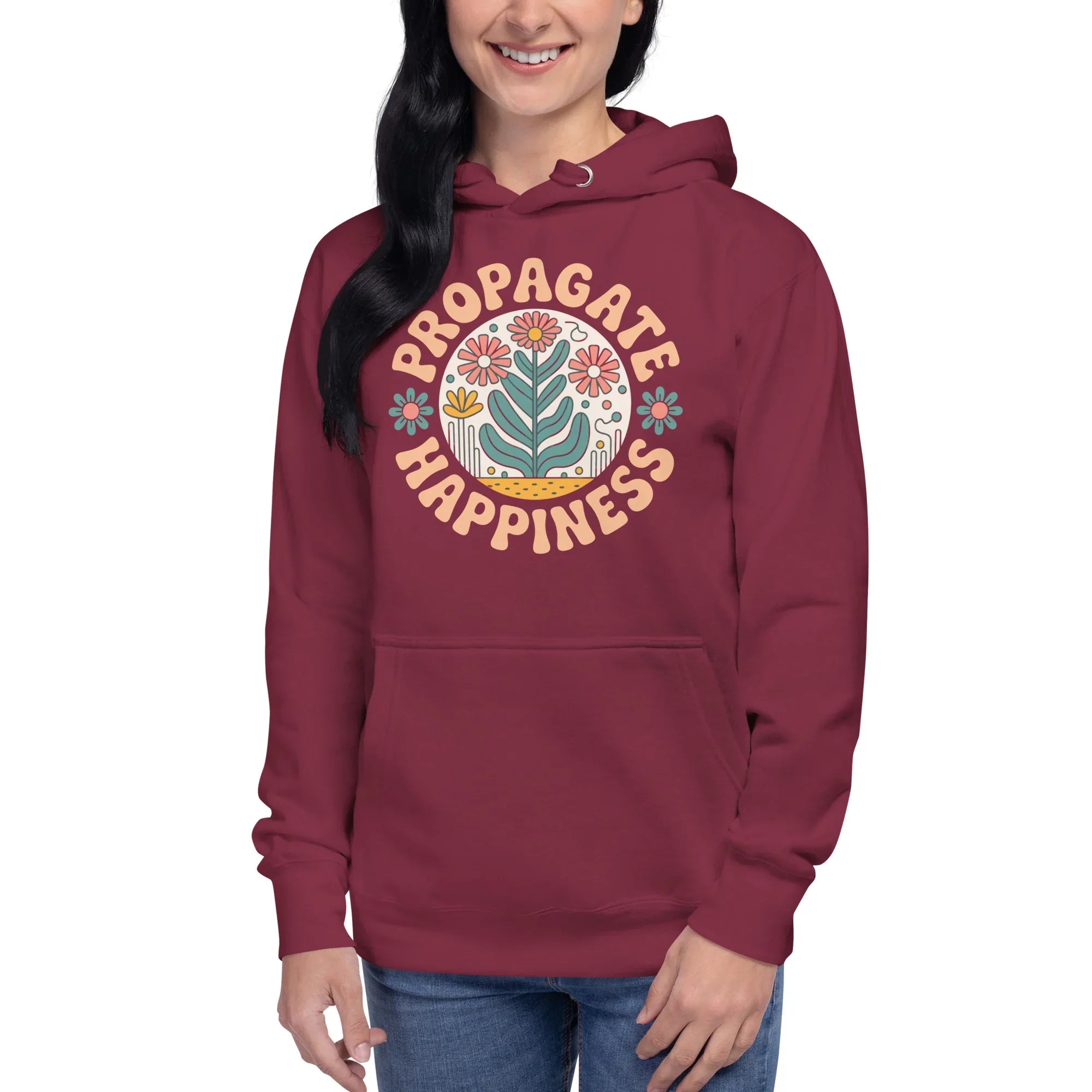 Plant Lover Hoodie – Propagate Happiness Graphic Pullover - RaZits