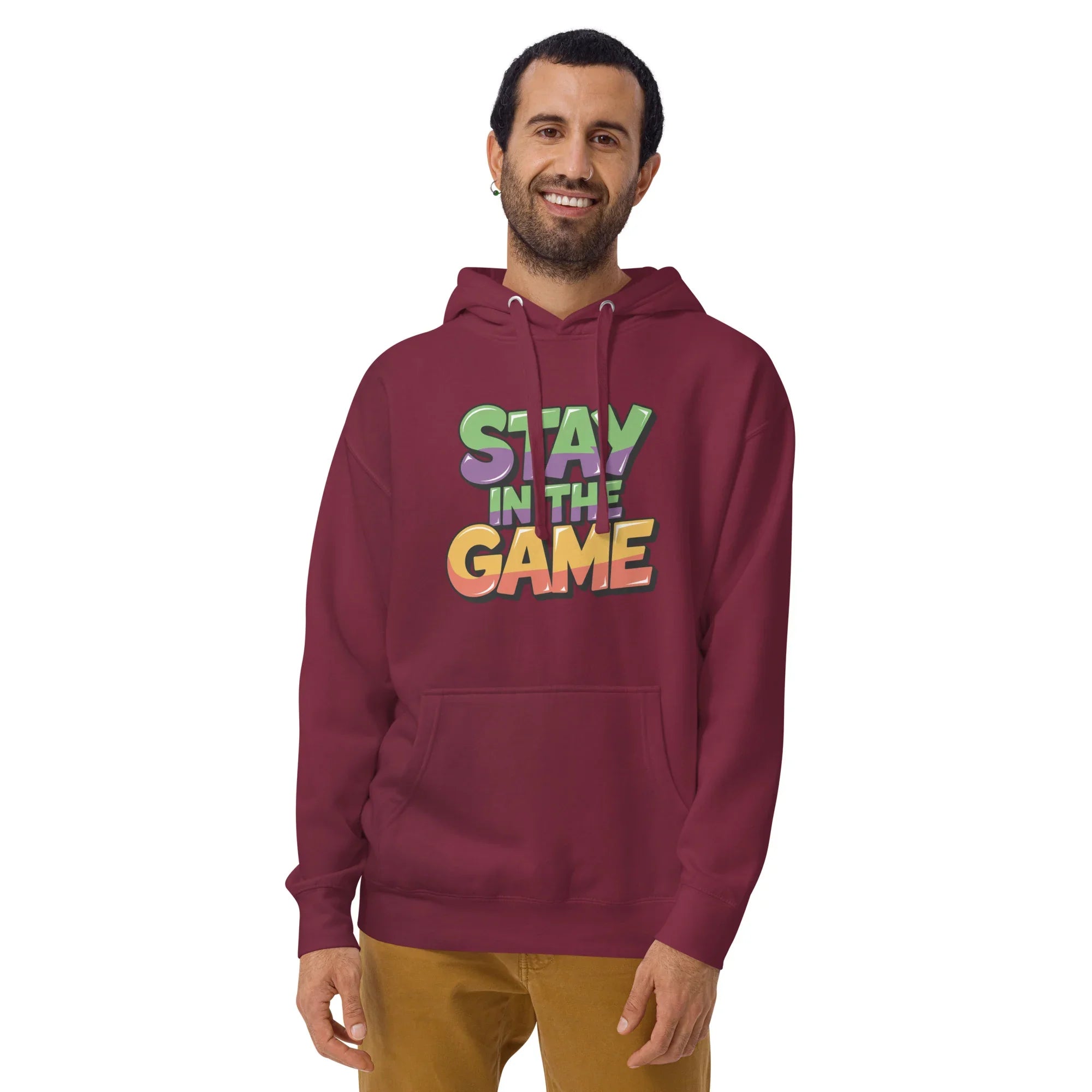 Stay in the Game Hoodie – Bold Motivational Gamer Style - RaZits