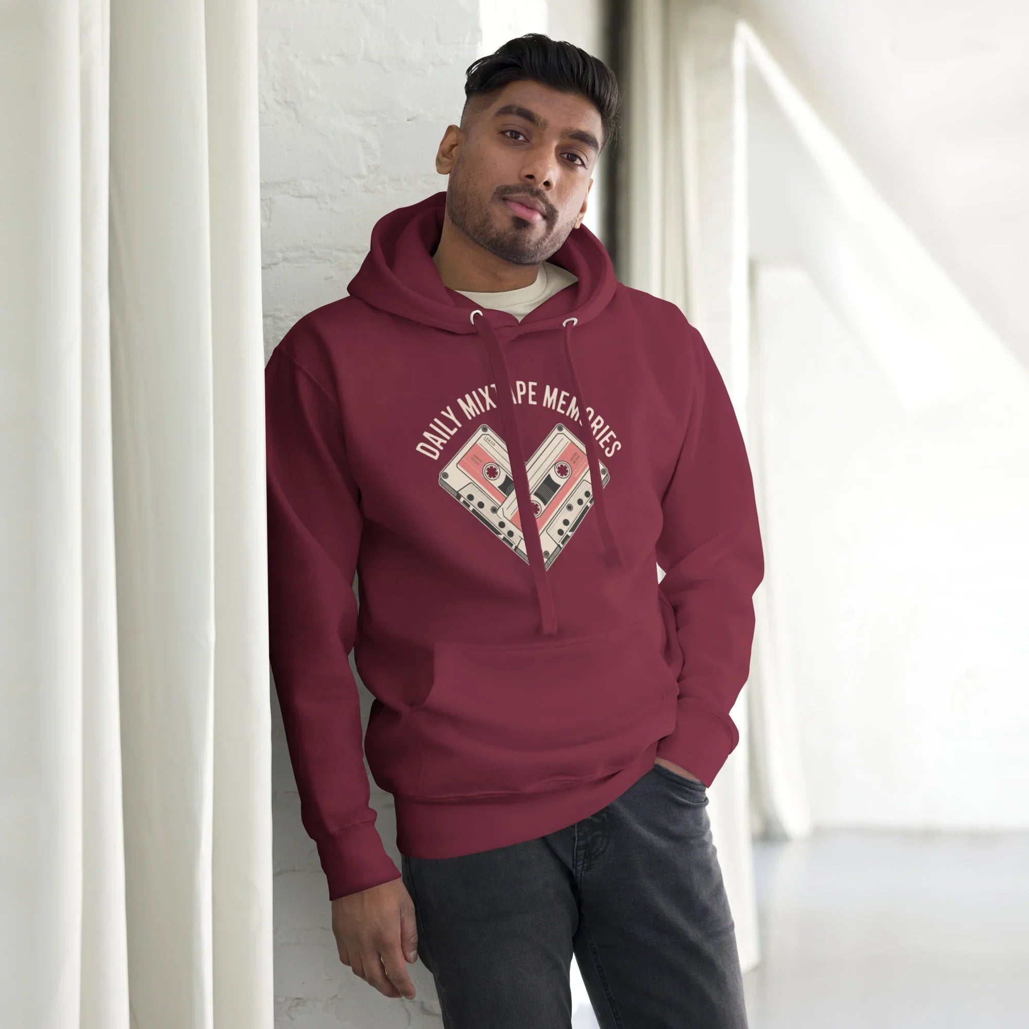 Mixtape Memories Hoodie – Retro Cassette Heart Throwback - RaZits