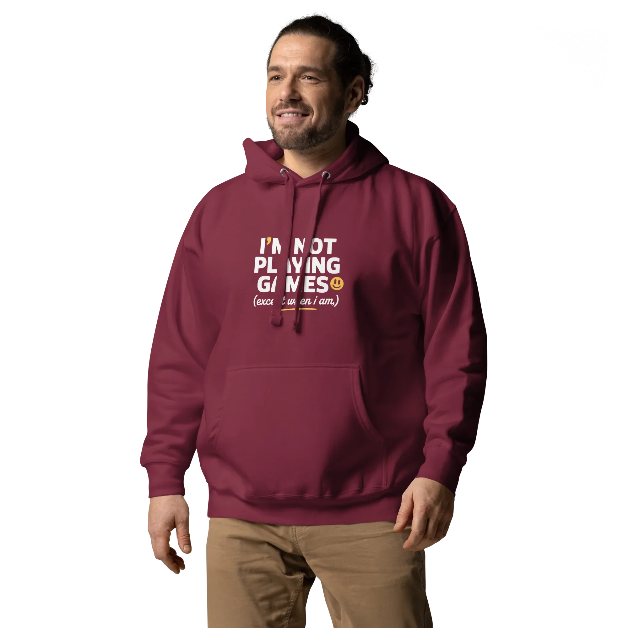Not Playing Games Hoodie – Funny Gamer Mood Quote - RaZits