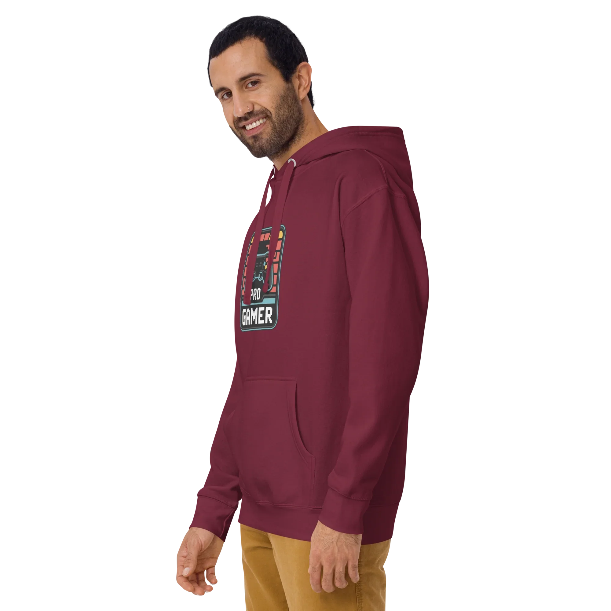 Pro Gamer Hoodie – Retro Pixel Art Game Controller Design - RaZits