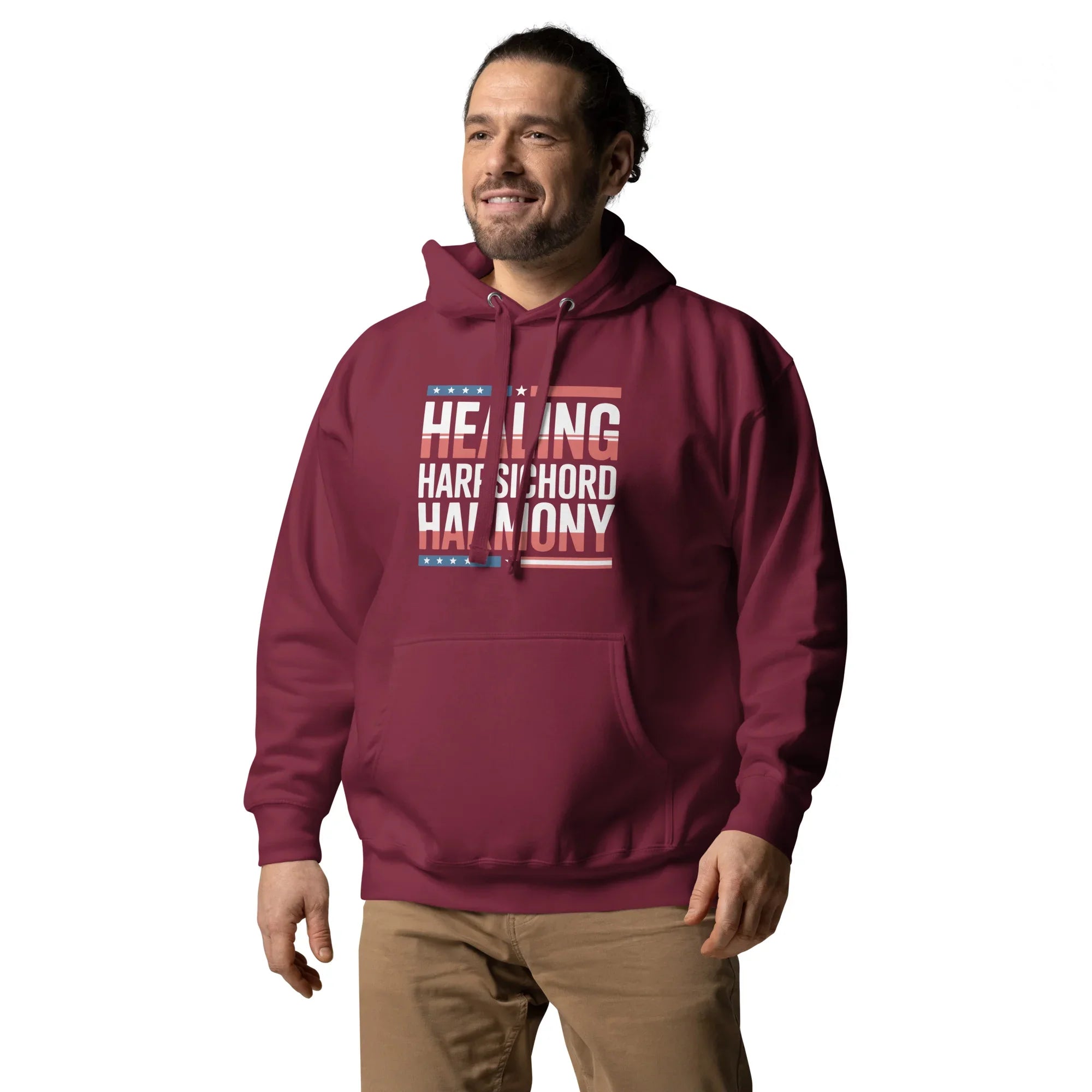 Healing Harpsichord Harmony Hoodie – Patriotic Classical Vibes - RaZits