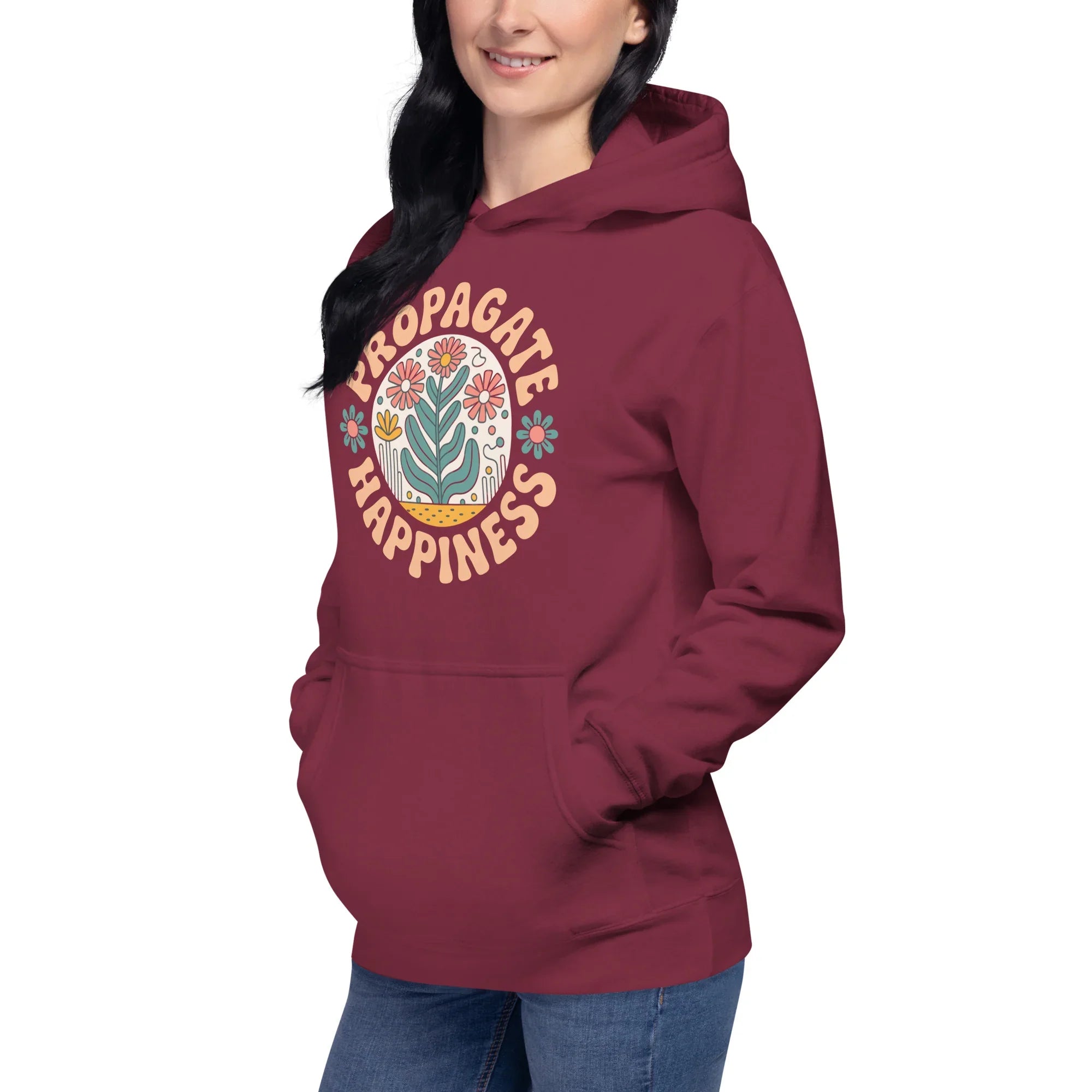 Plant Lover Hoodie – Propagate Happiness Graphic Pullover - RaZits