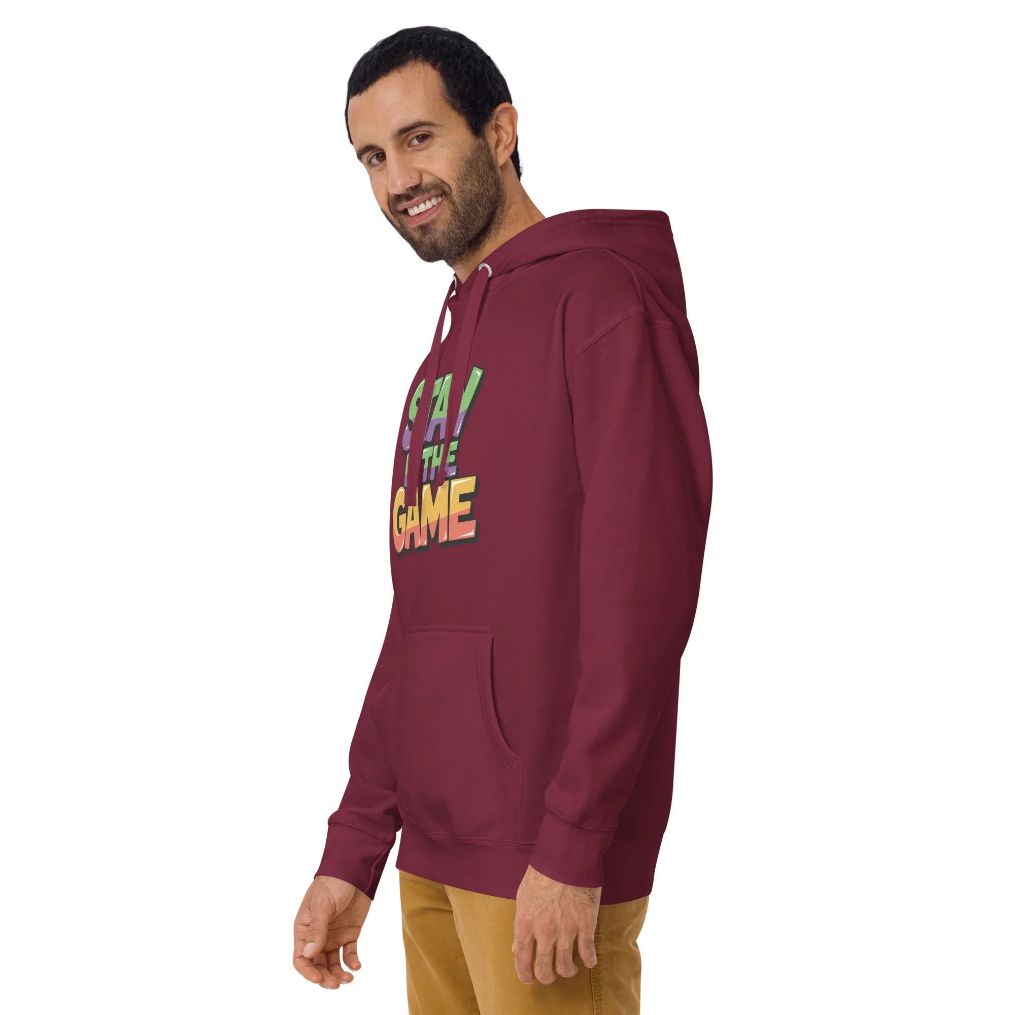 Stay in the Game Hoodie – Bold Motivational Gamer Style - RaZits